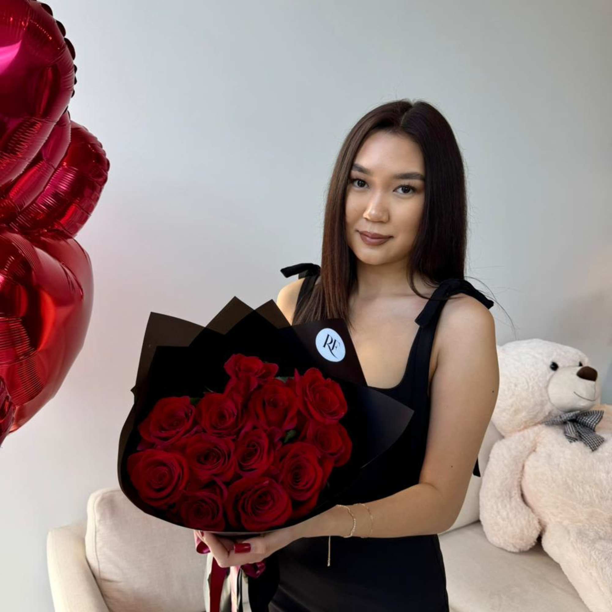 1 Dozen Red Roses wrapped in a bouquet