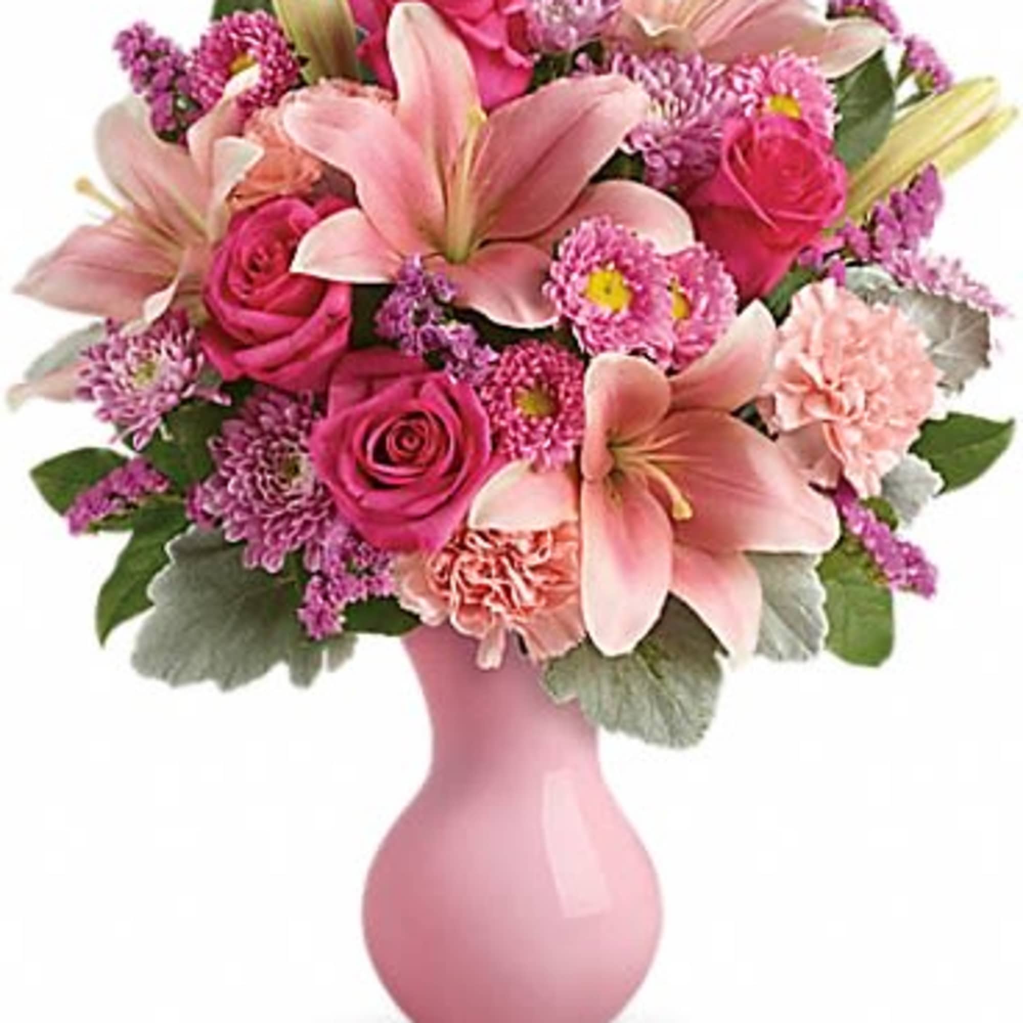 Inspired by the beautiful blush of happy cheeks, this fabulous mix of