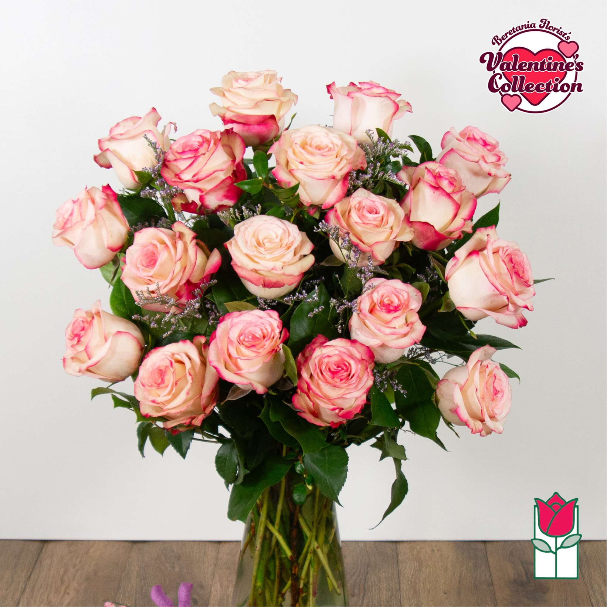 Indulge in the timeless elegance of our Medium Stem Rose Arrangement, meticulously
