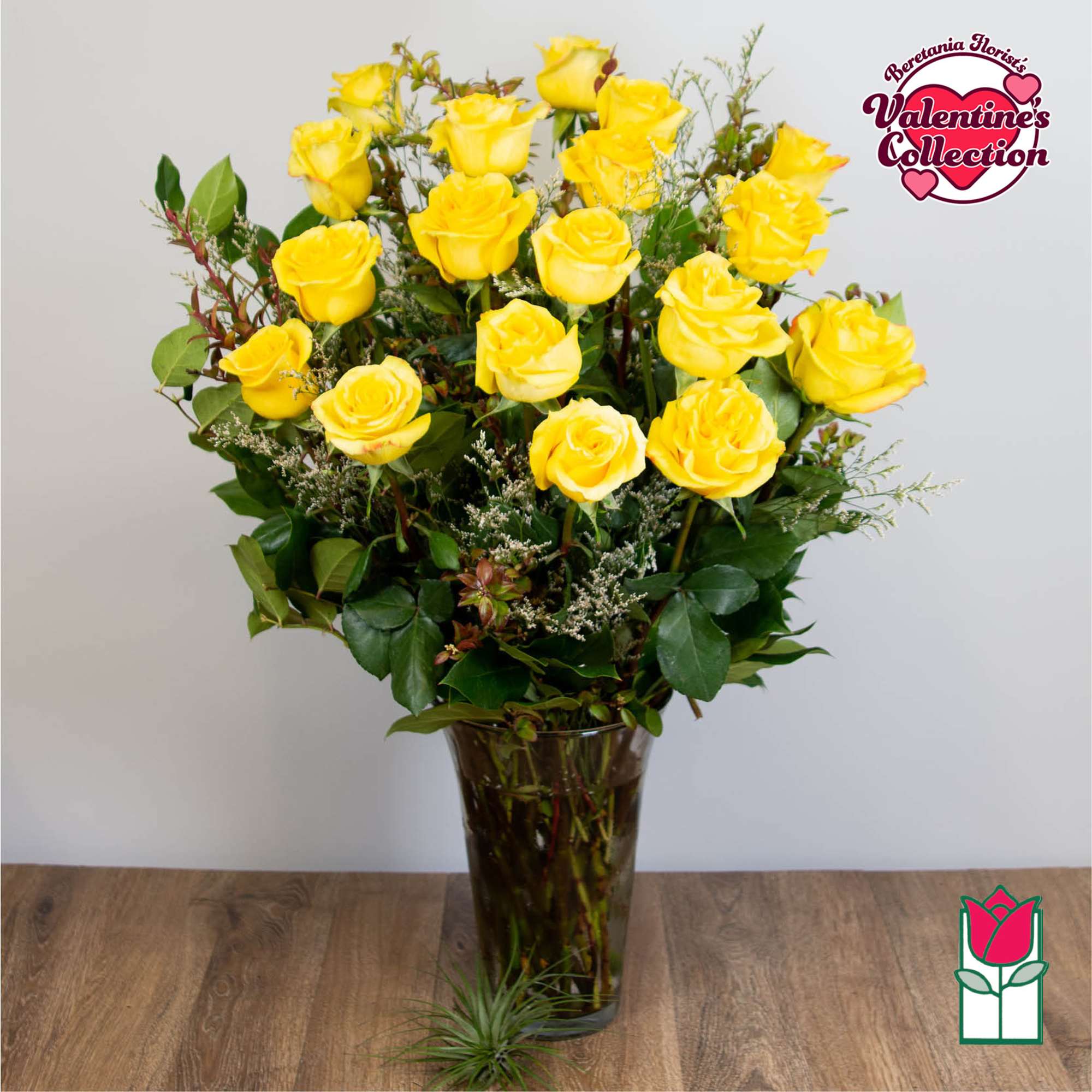 1 Dozen Premium Long Stem Yellow Roses

The Beretania Florist one dozen extra
