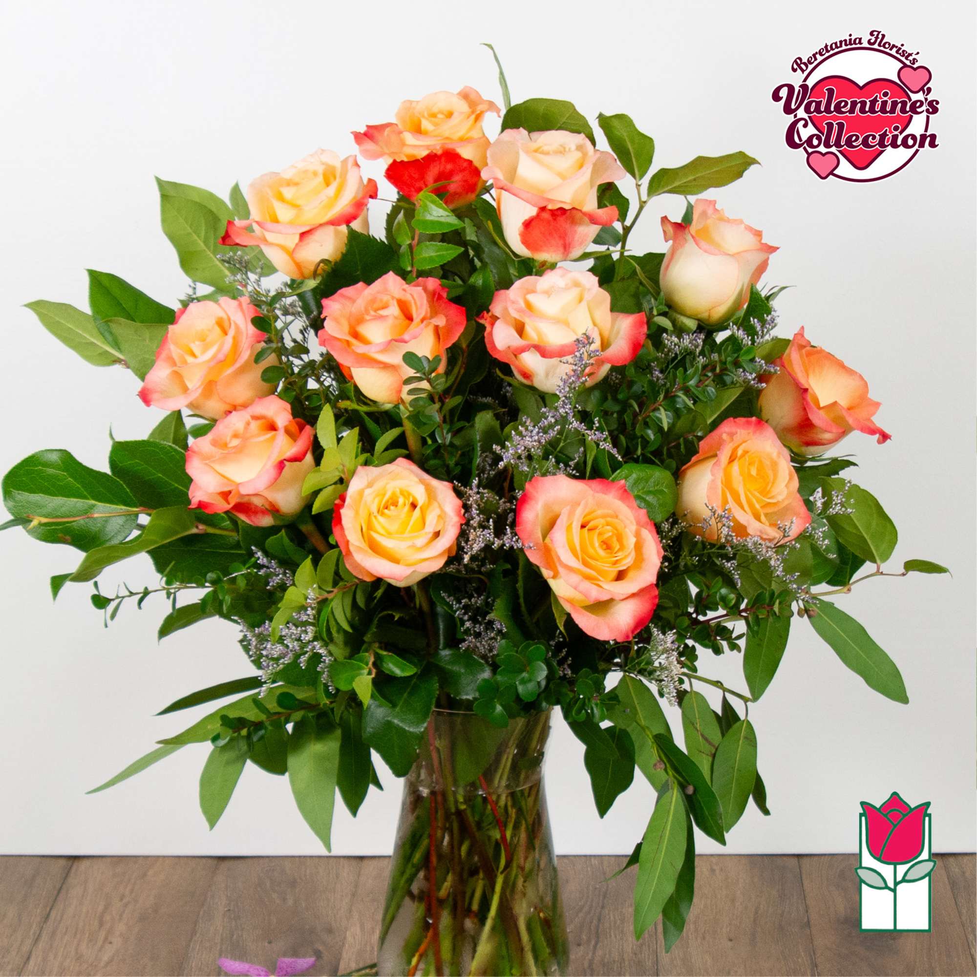 Indulge in the timeless elegance of our Medium Stem Rose Arrangement, meticulously
