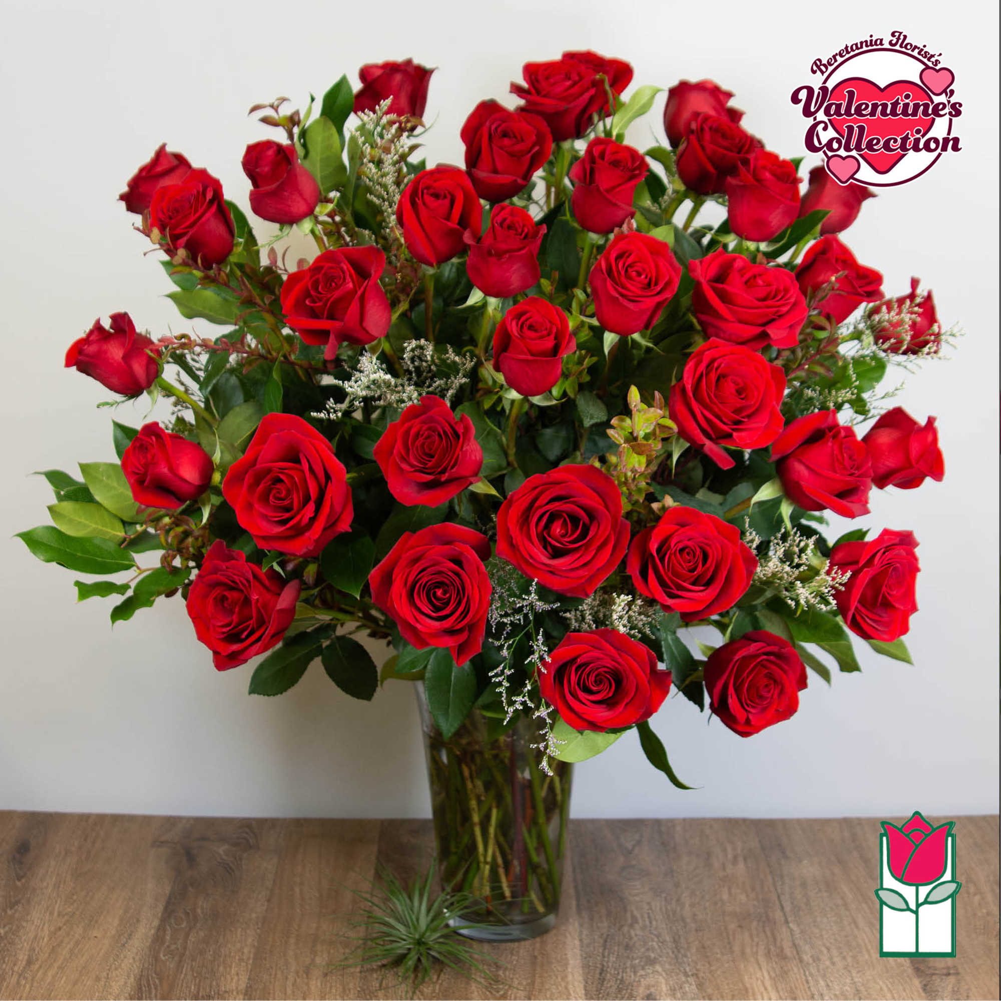 1.5 Dozen Premium Long Stem Red Roses

The Beretania Florist one and a