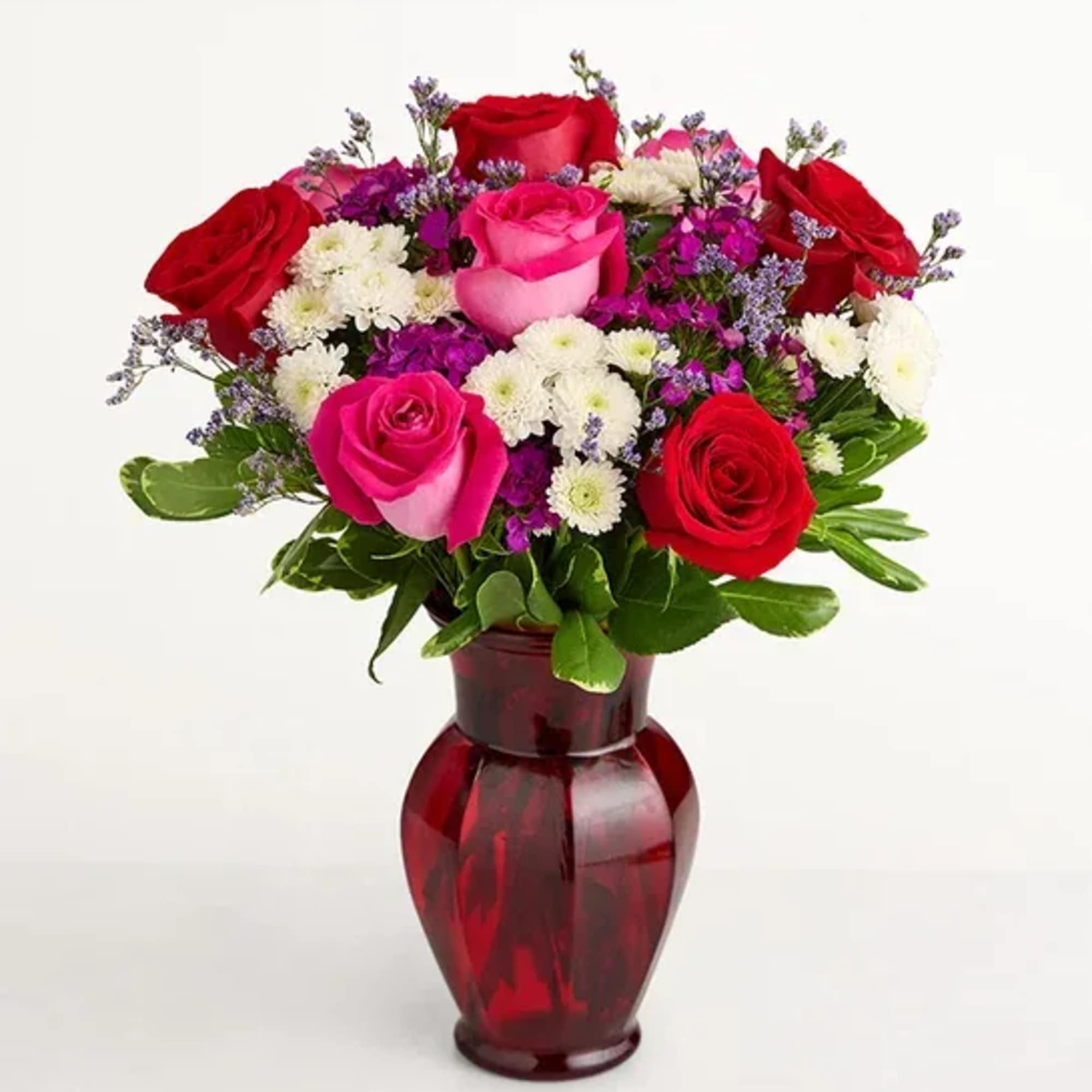 Red is the color of passion, which makes this bouquet a spectacular