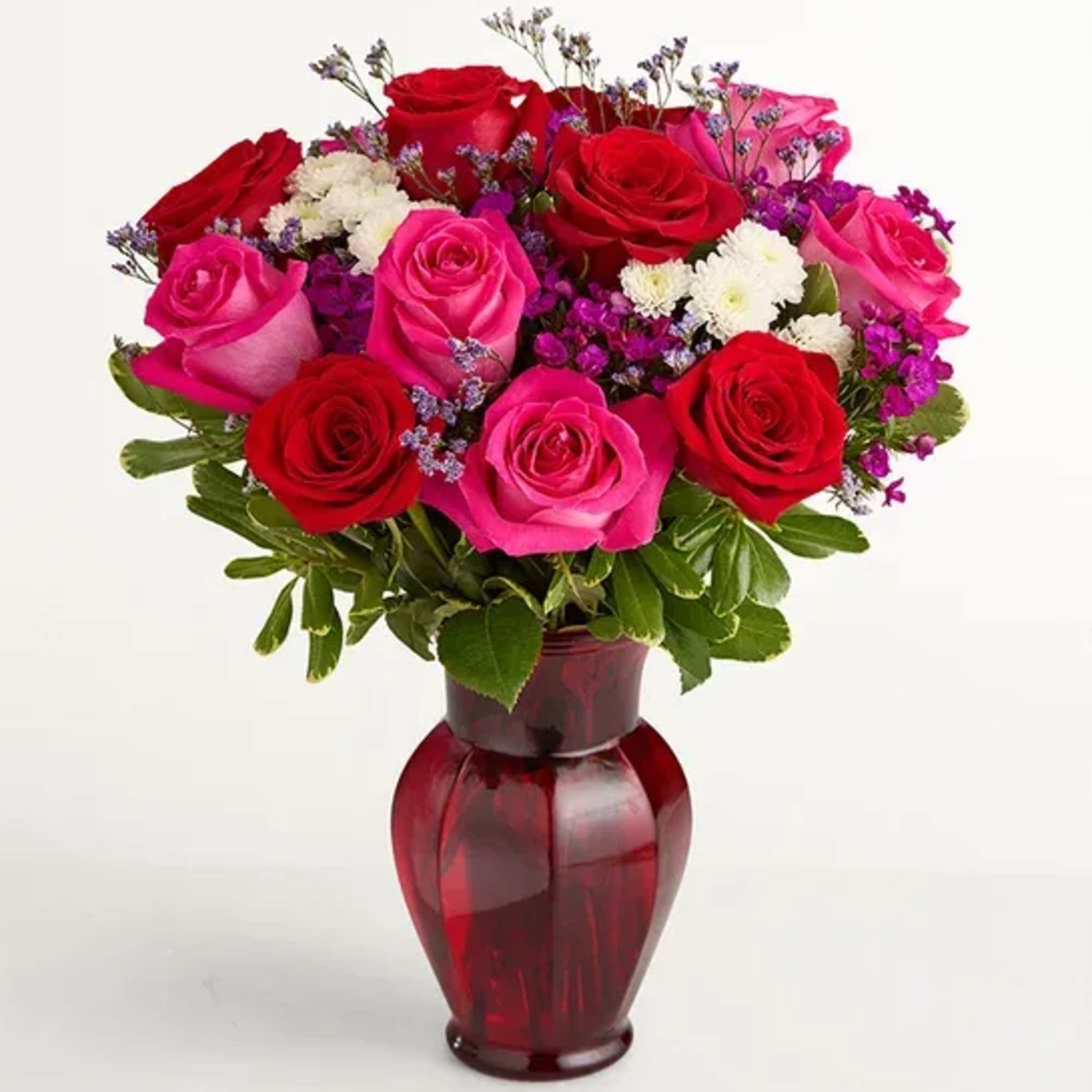 Red is the color of passion, which makes this bouquet a spectacular