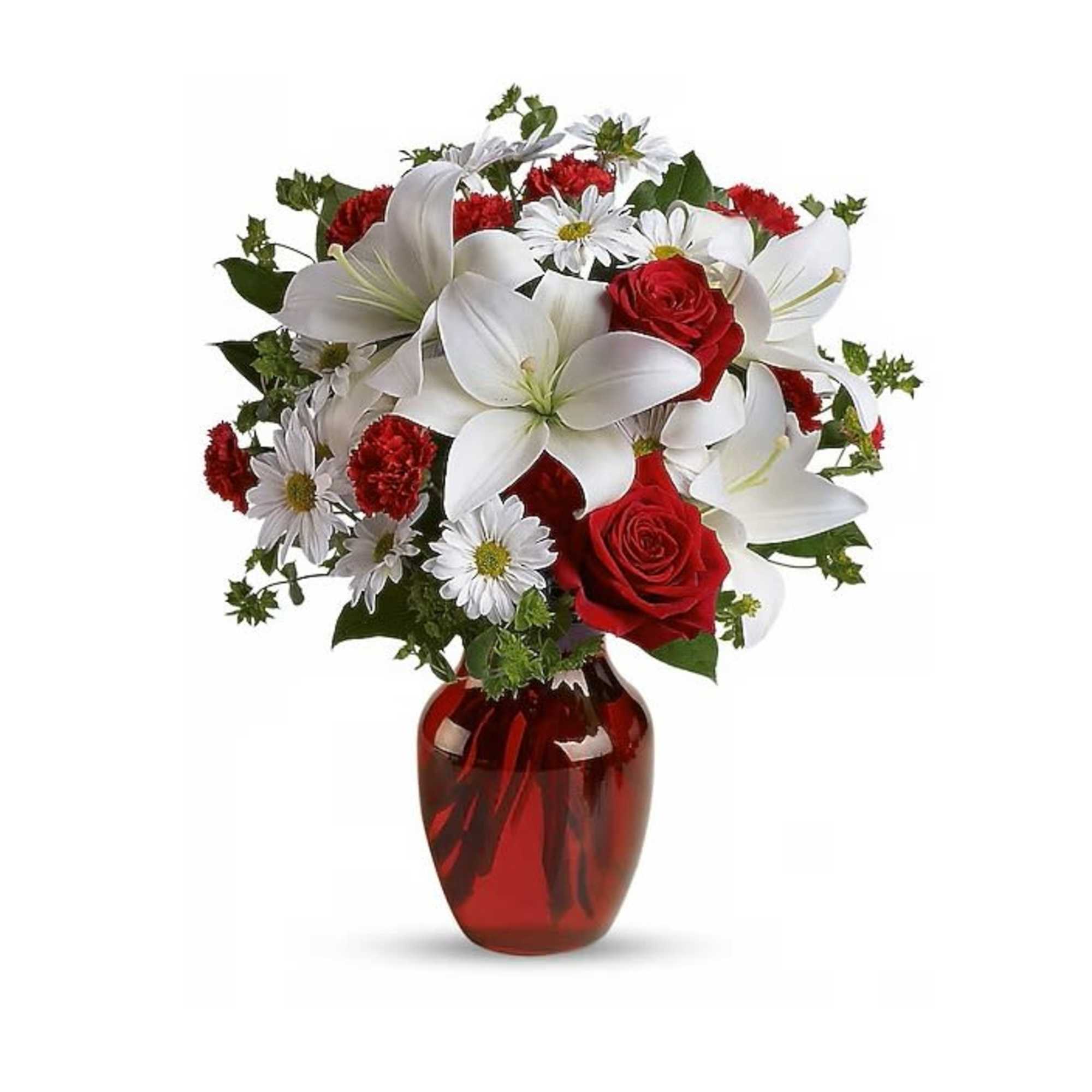 Introducing Be My Love, a romantic floral arrangement of fresh red roses