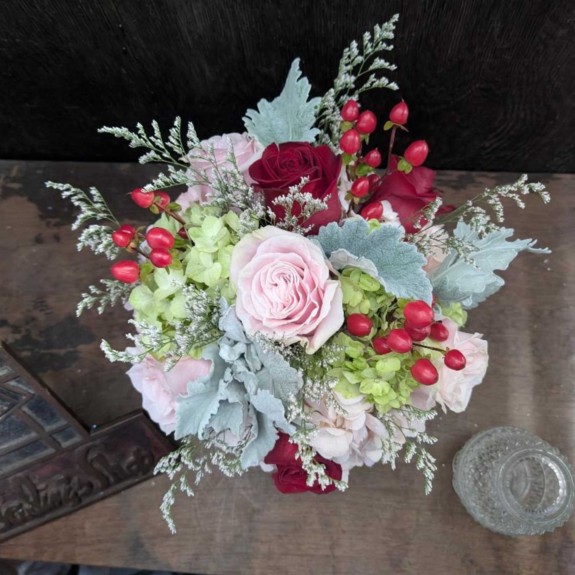 Show your love with Red rose, Pink roses, Hydrangea  and more