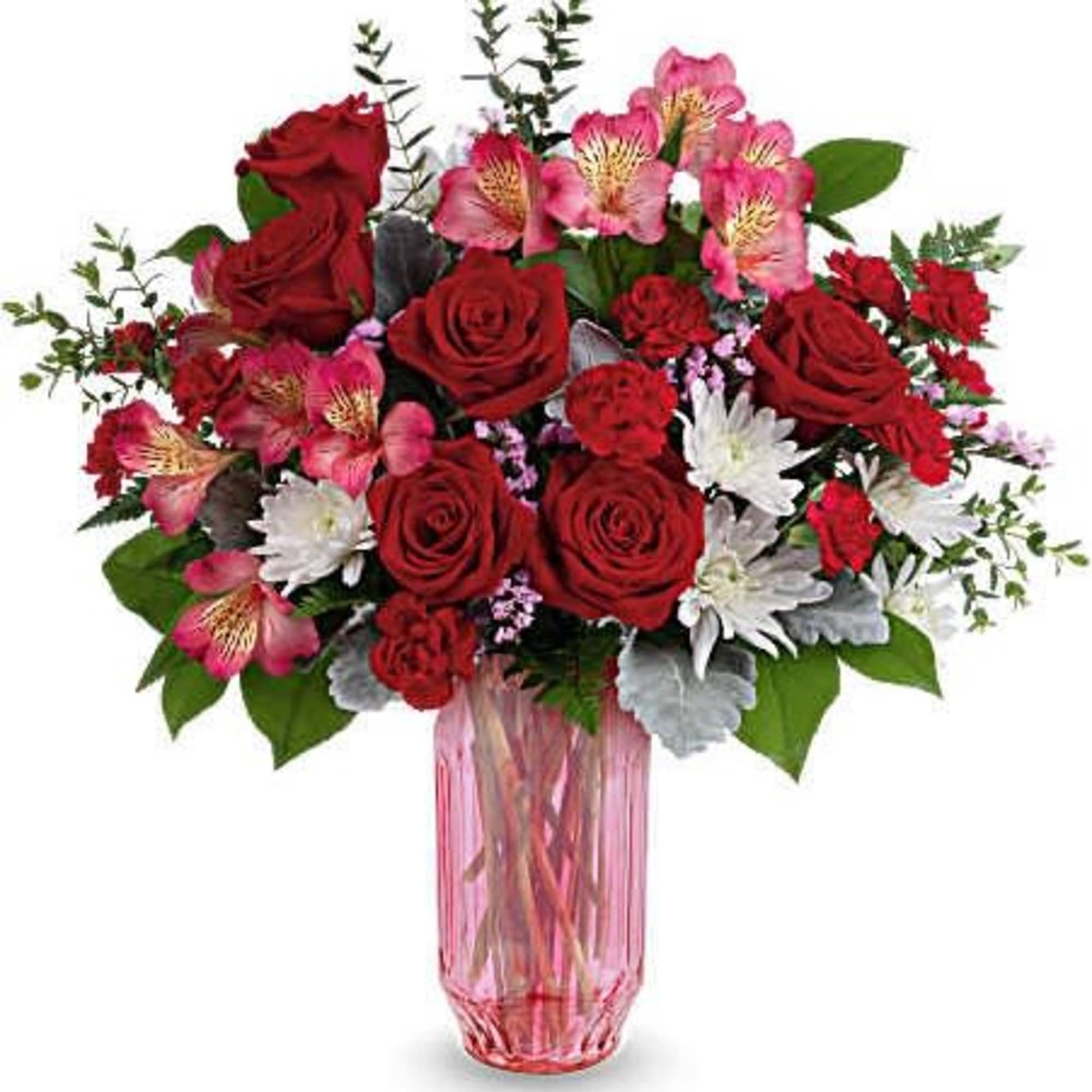 Celebrate love's radiant hues with Teleflora's Gorgeous Gem Bouquet, a stunning Valentine's