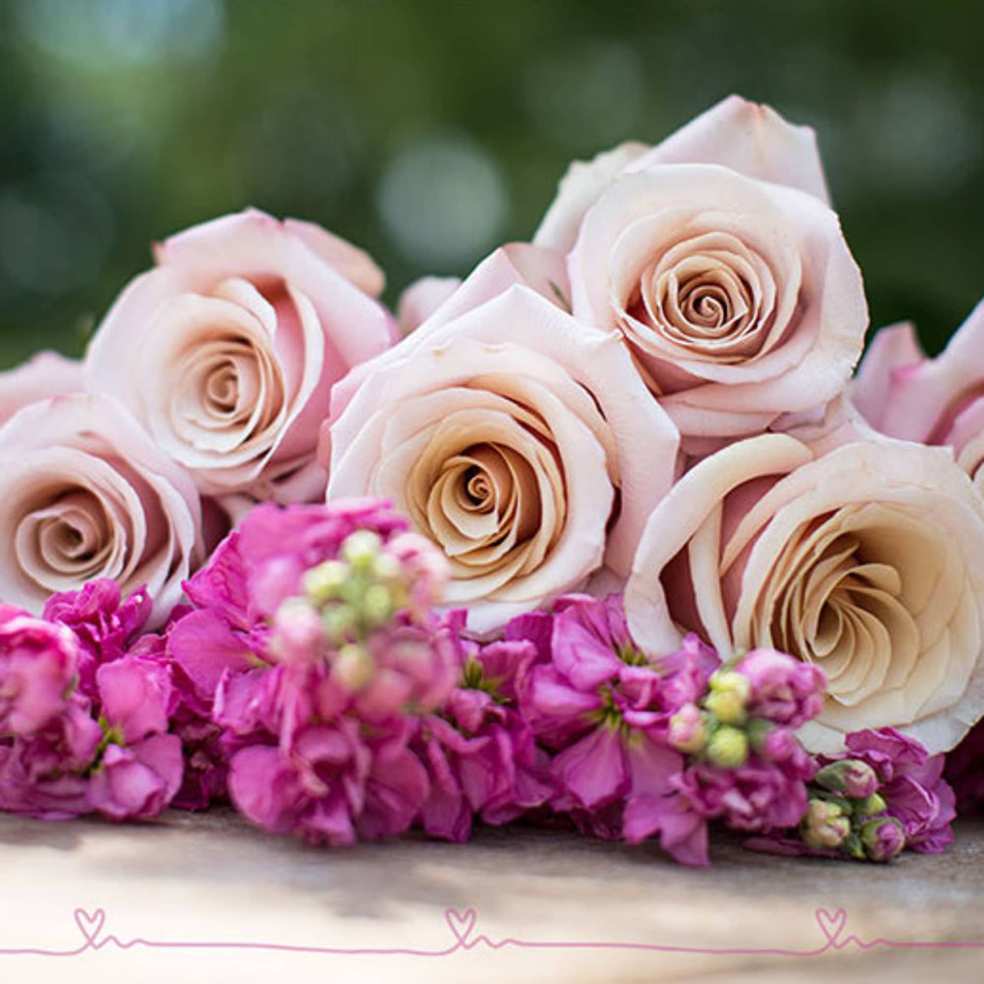 Loose wrap flowers prepared with the freshest blossoms of the day on