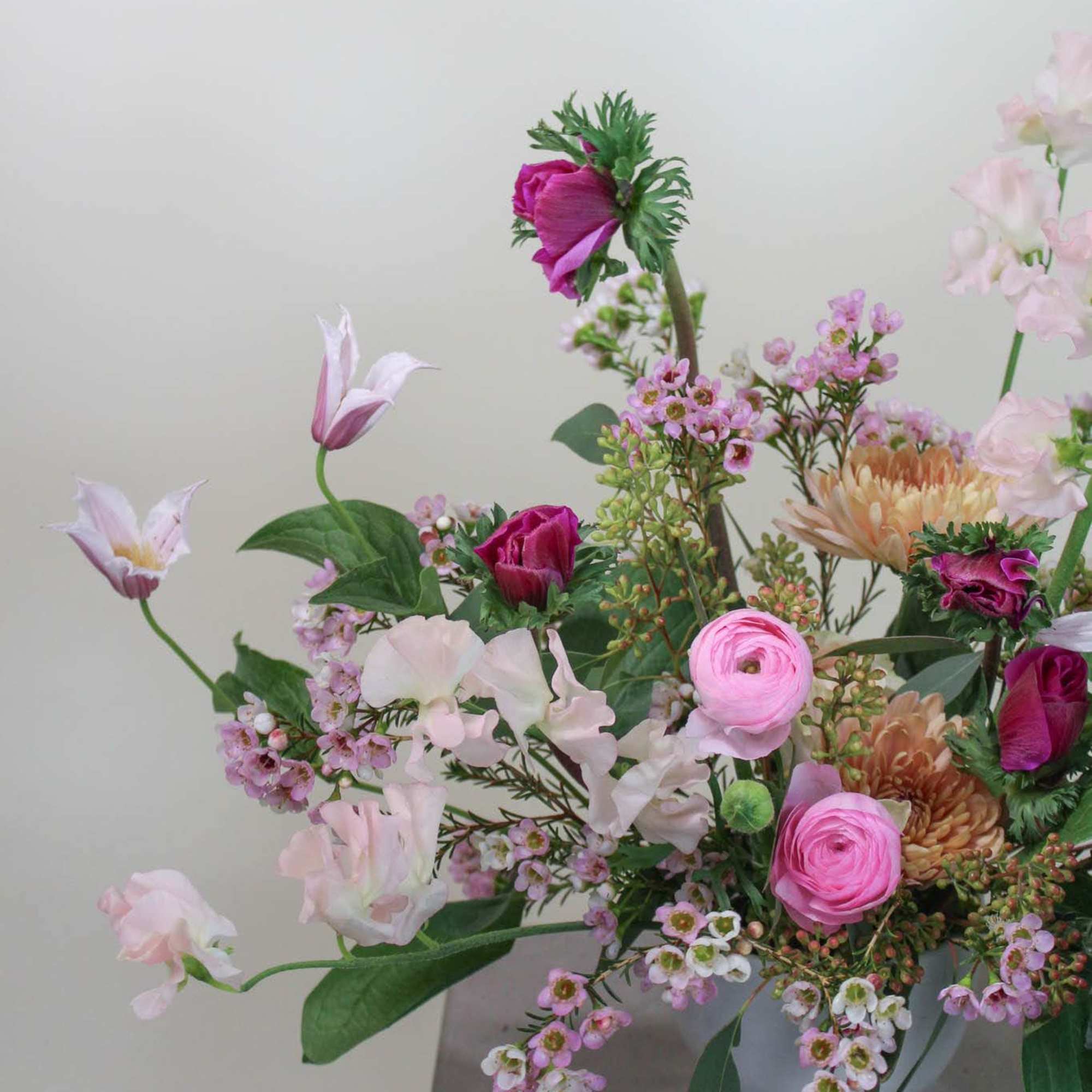 An arrangement to highlight the sweetest pinks of the season!

*Images are a