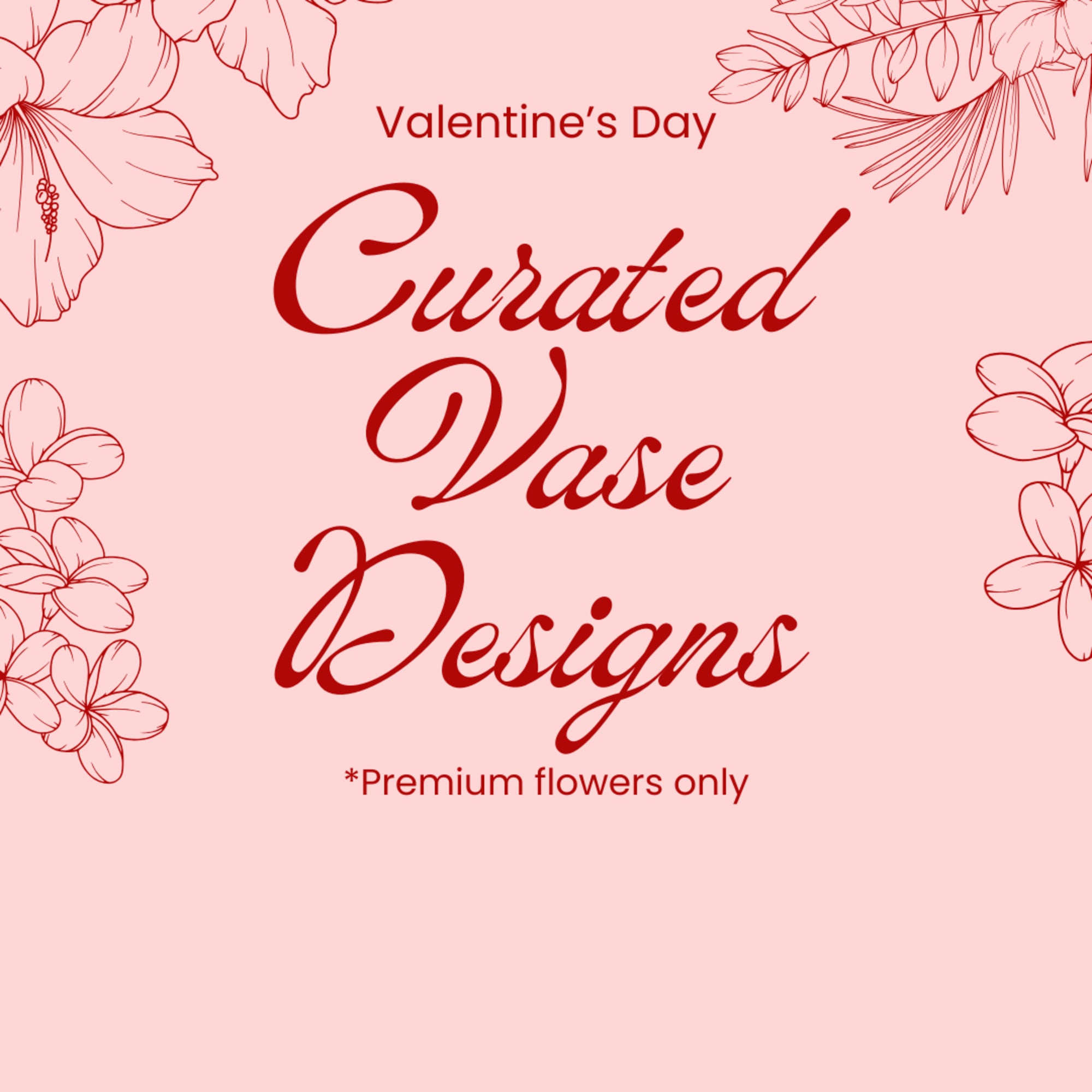 High-end flower arrangement. These arrangements will come in vases and be filled