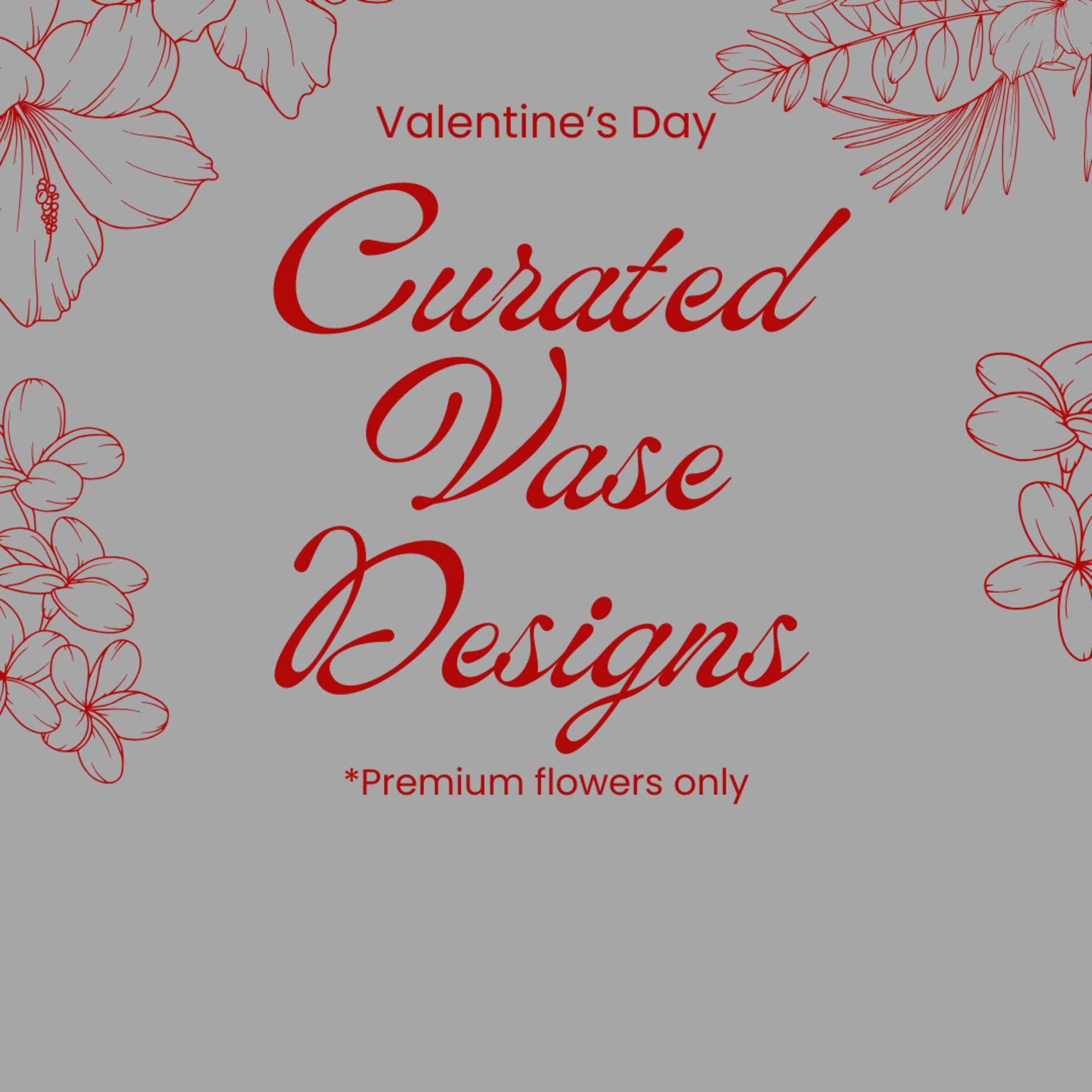 High-end flower arrangement. These arrangements will come in vases and be filled