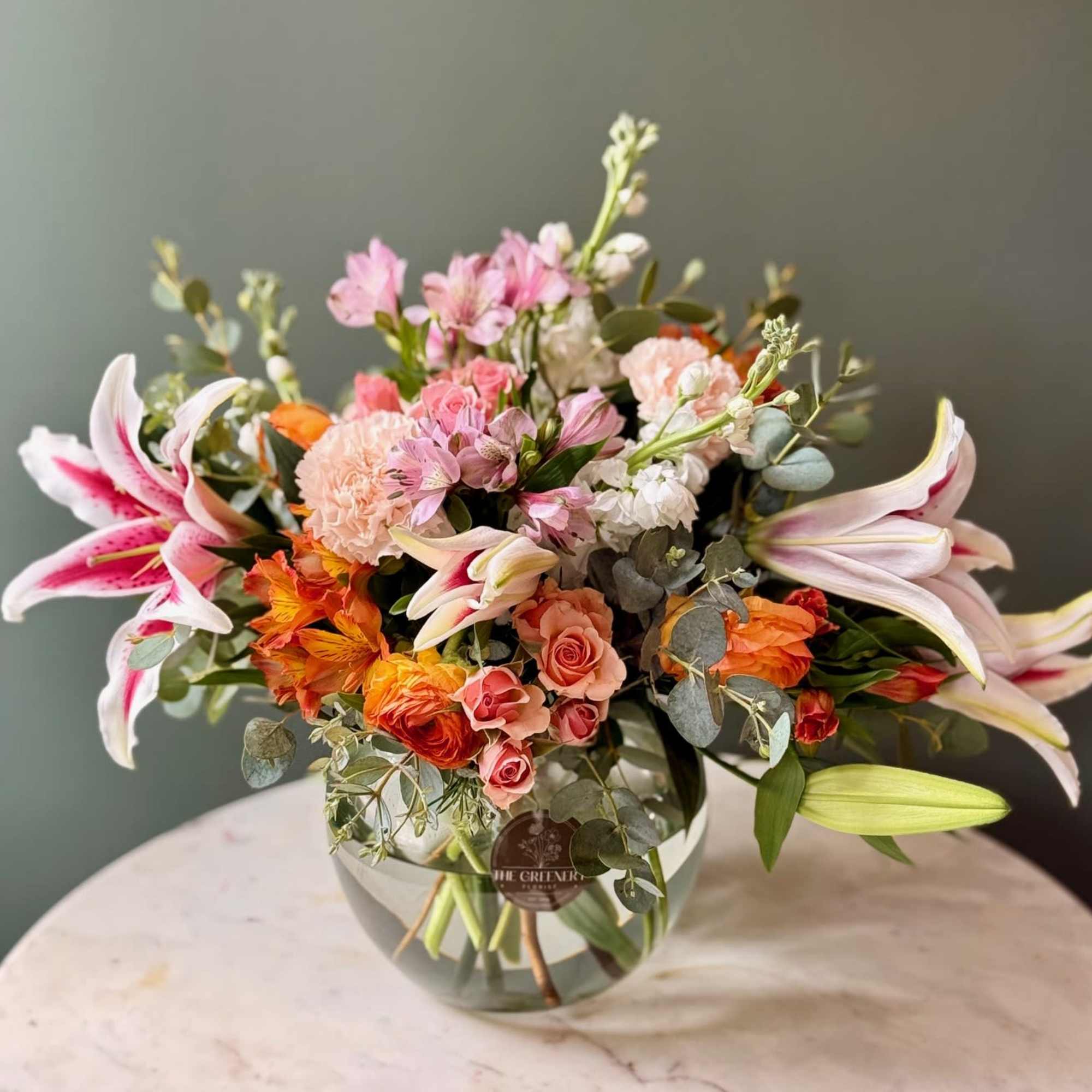 Soft and sweet, Southern Charm features a dreamy mix of pink, peach