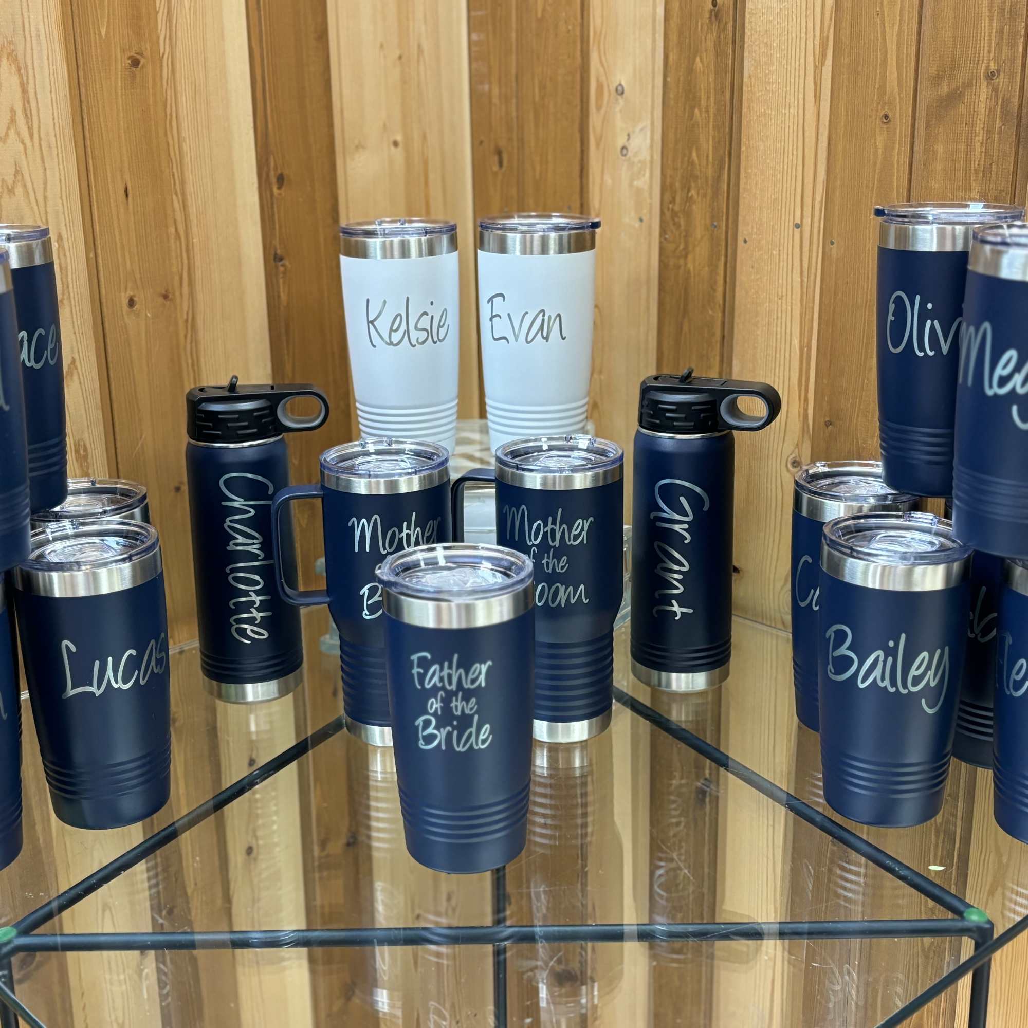 design your own 20oz tumbler - comes in a variety of colors.