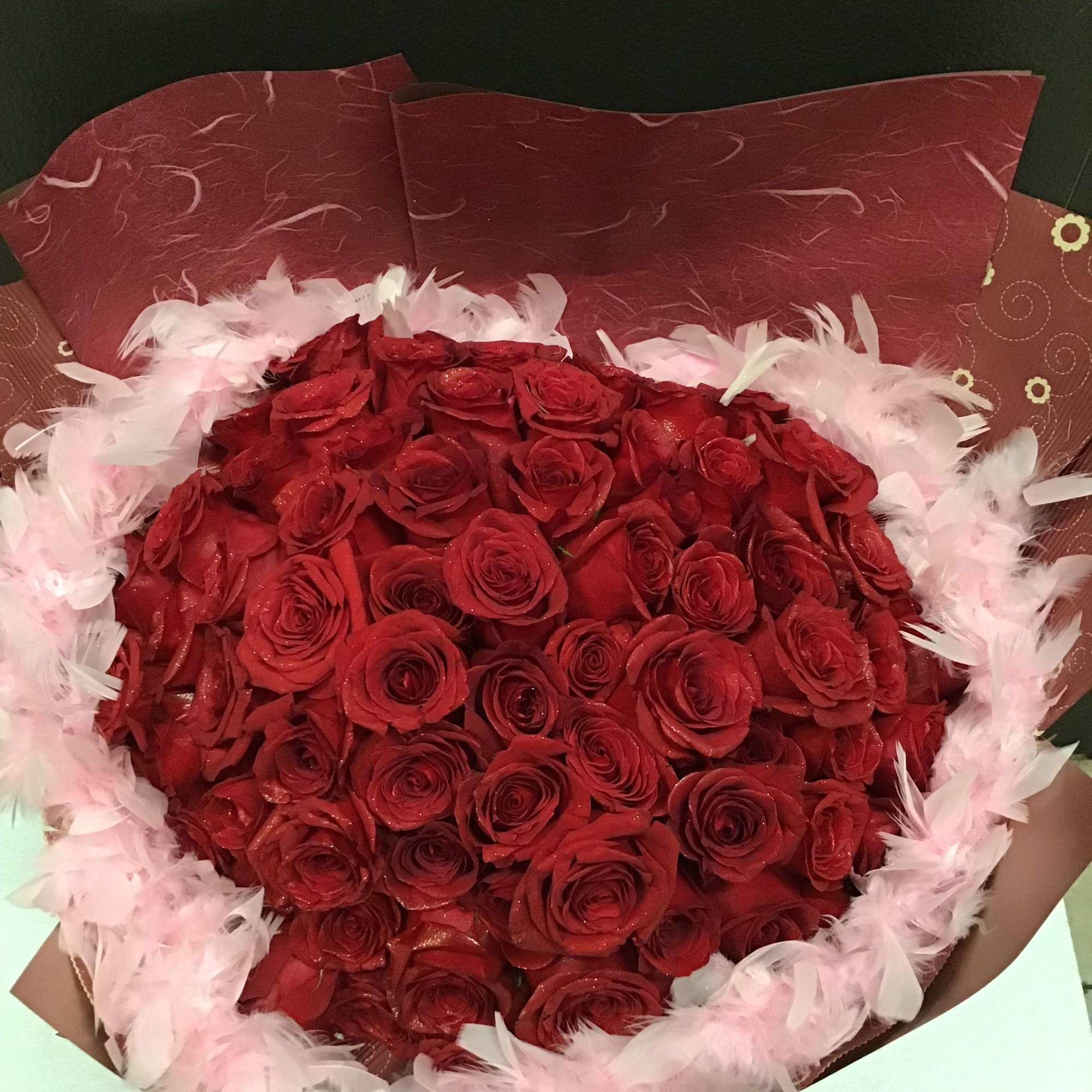 1 rose for each year you love her. 99 roses 99 years