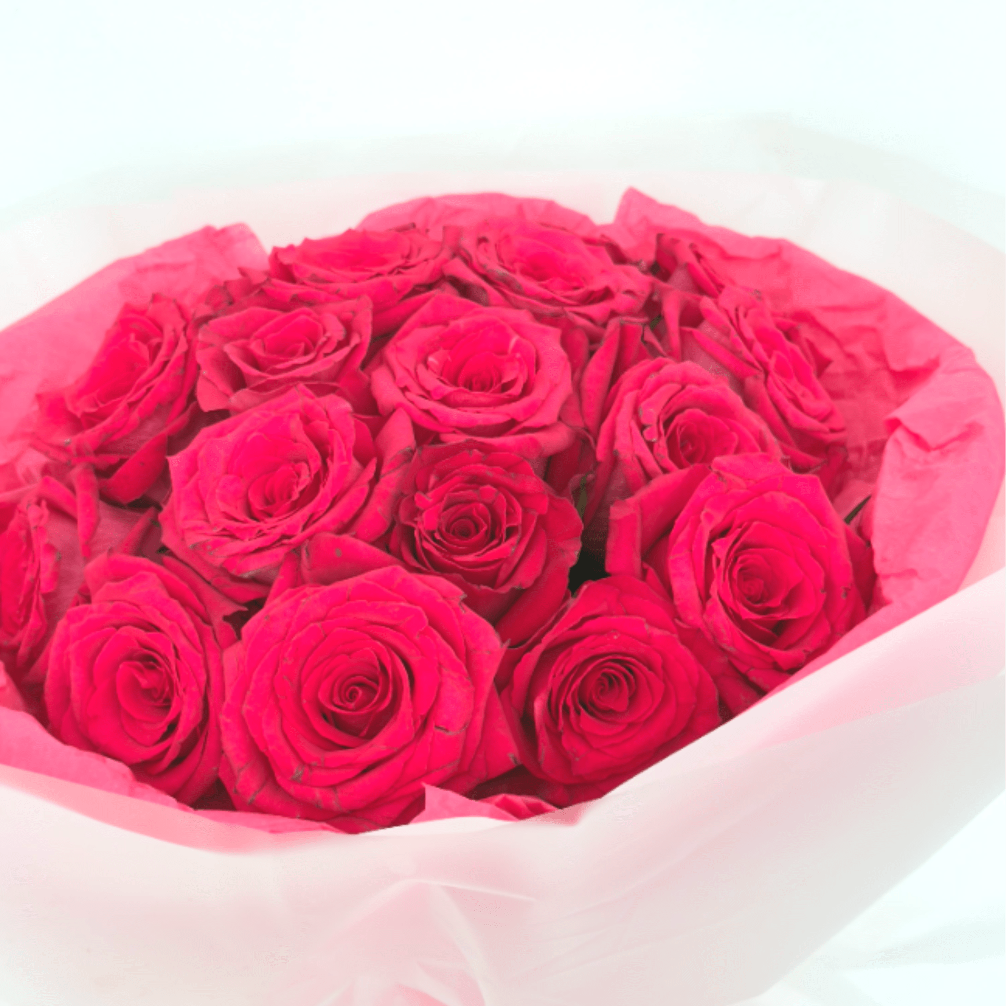 Bring bold beauty and elegance with our Hot Pink Rose Bouquet, featuring
