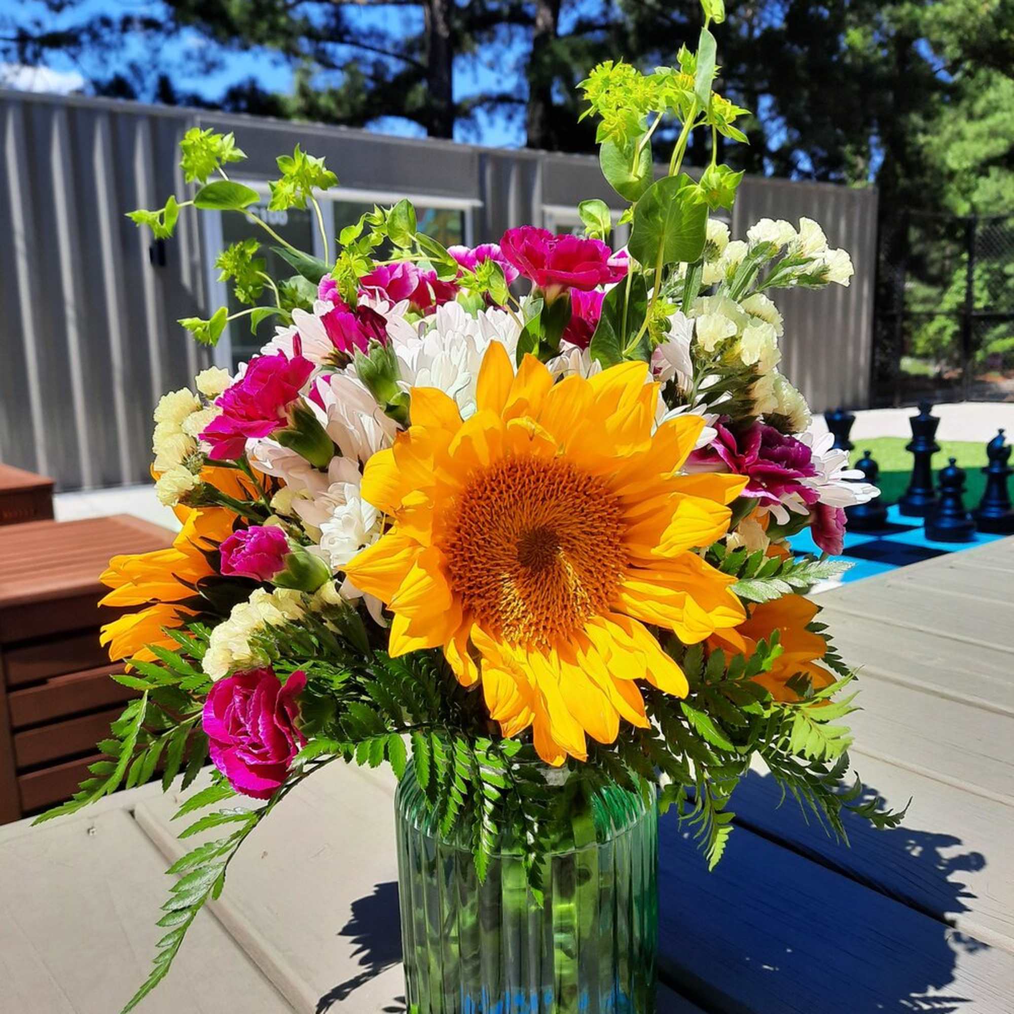 A vibrant and expressive floral arrangement inspired by the pulse of Interstate