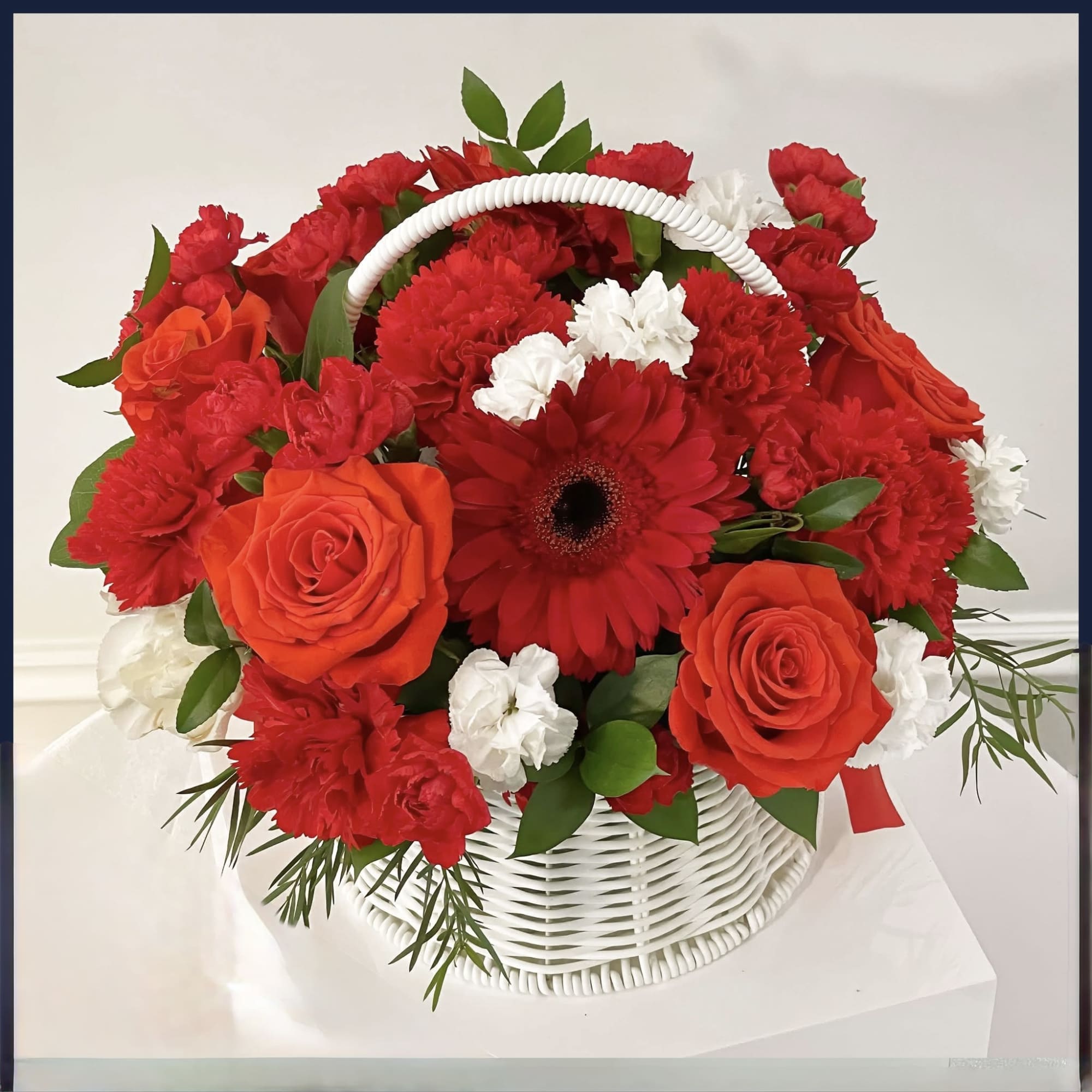 Basket with wild flowers Valentine flowers!!