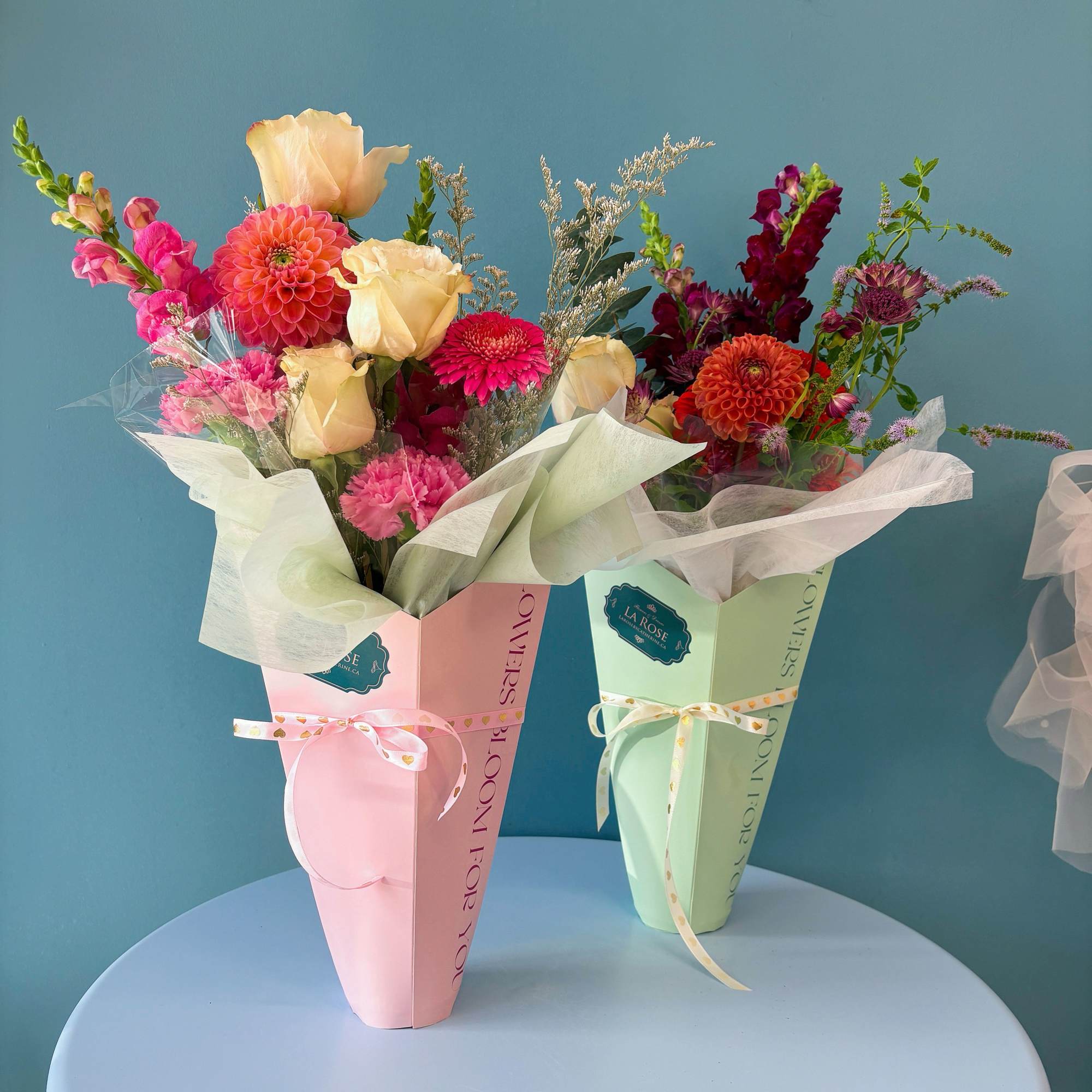 Beautiful and delicate bundles of charm, perfect for any day. 

Each bouquet