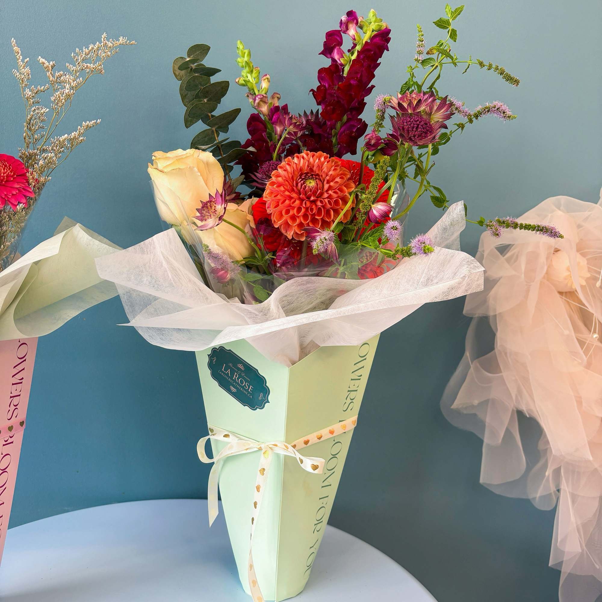Beautiful and delicate bundles of charm, perfect for any day. 

Each bouquet