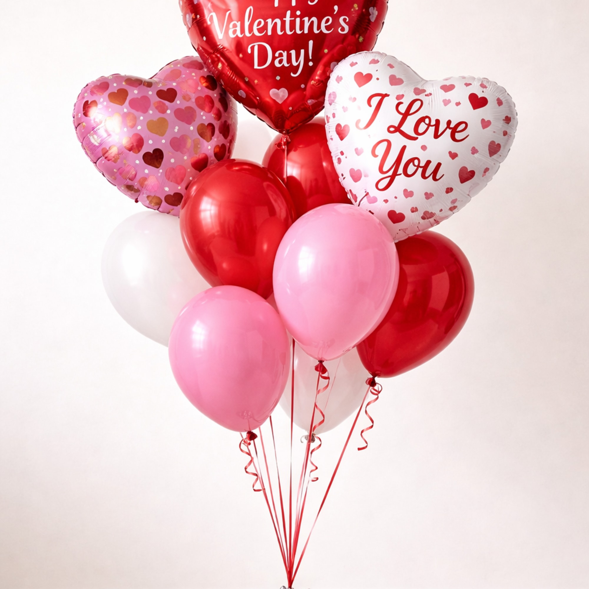 Celebrate love with a stunning Valentine's Day balloon bouquet, available in three