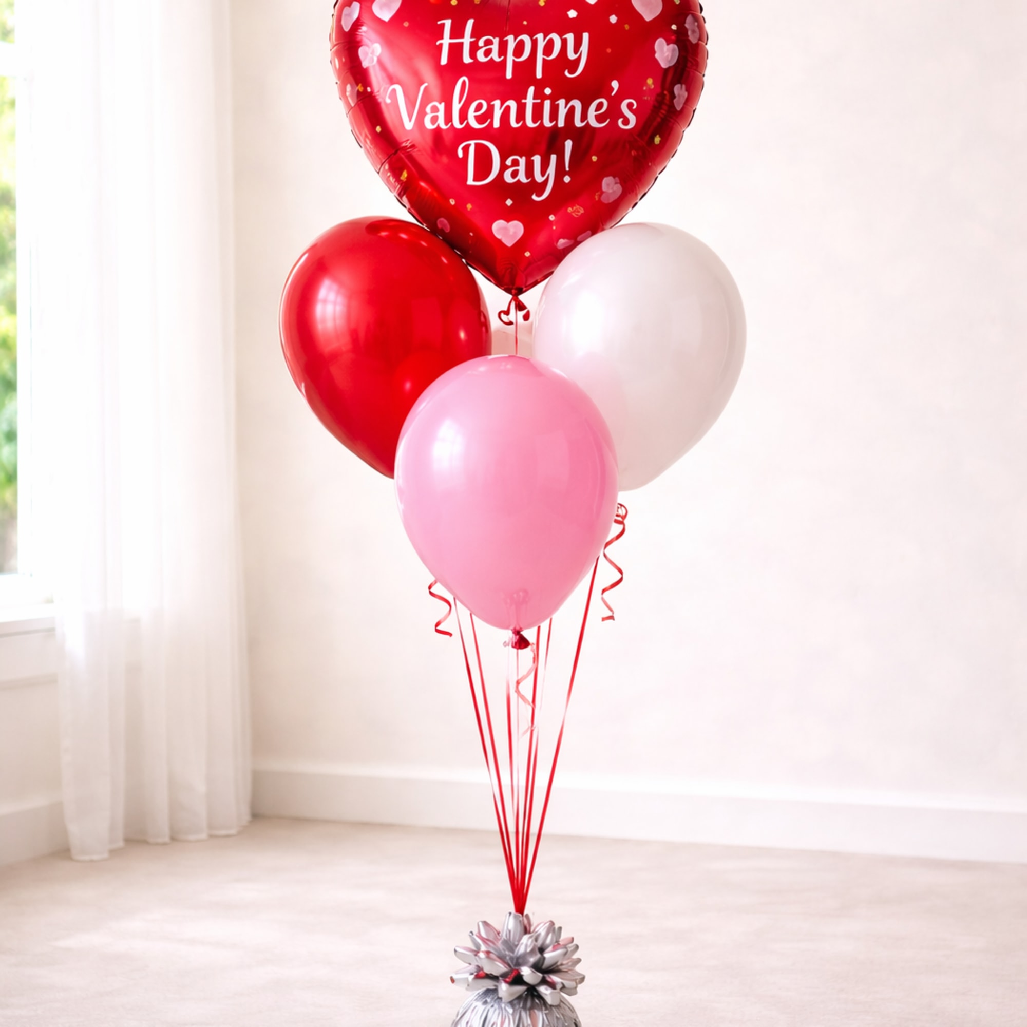 Celebrate love with a stunning Valentine's Day balloon bouquet, available in three