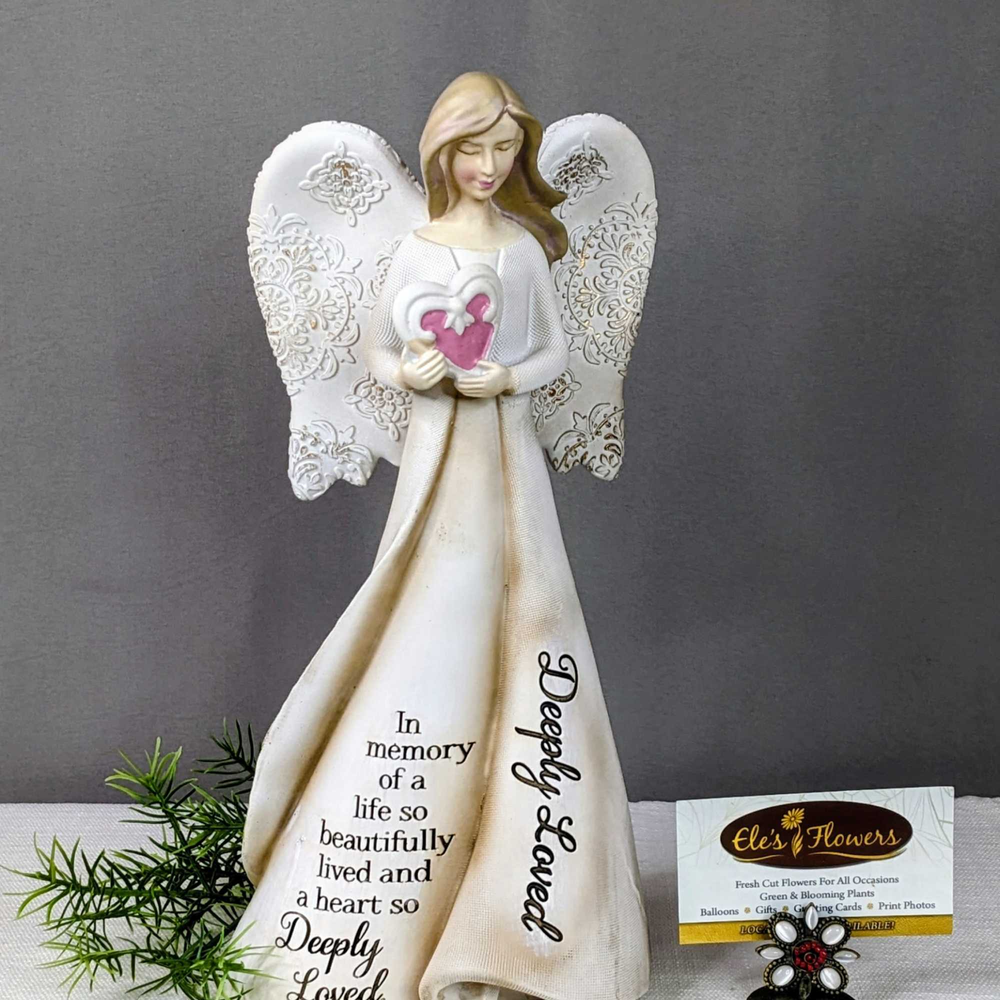 Offer a heartfelt expression of compassion with our Memories Angel Statue. This