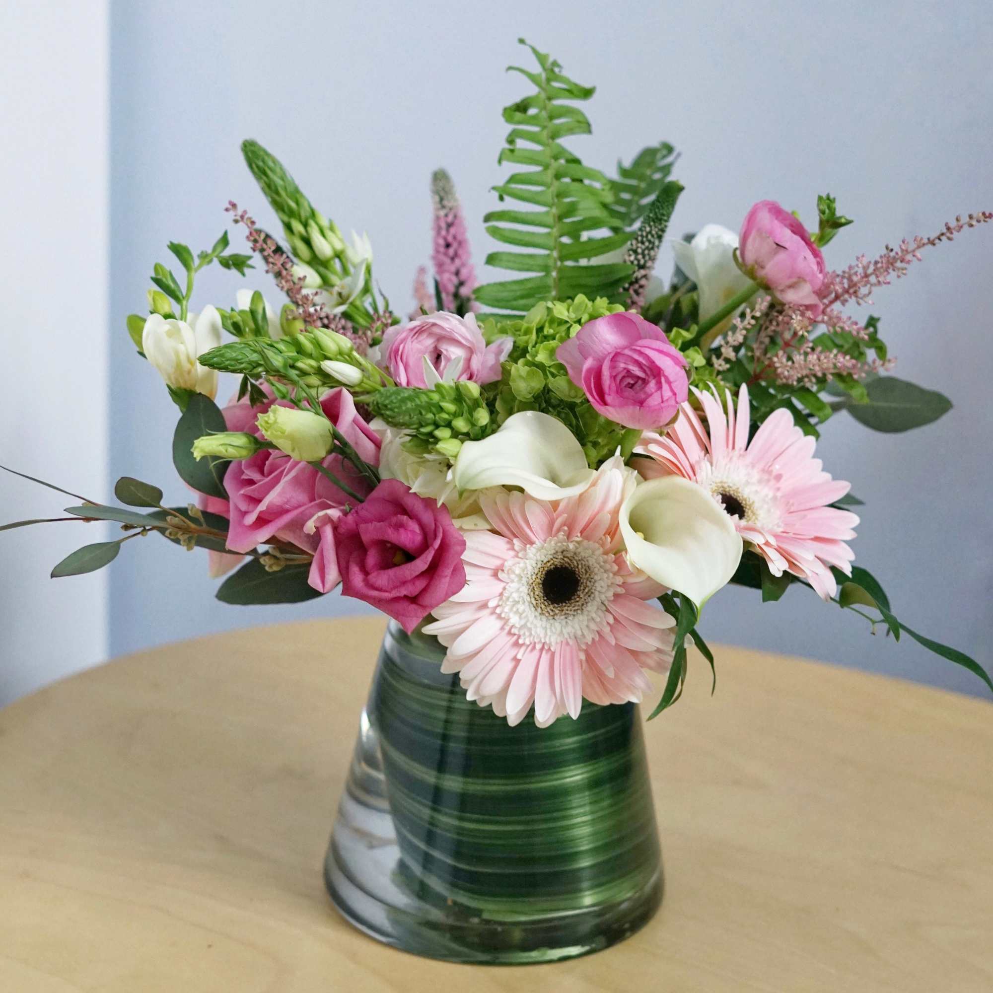 Handcrafted specifically for your recipient. Each bouquet is uniquely designed based on