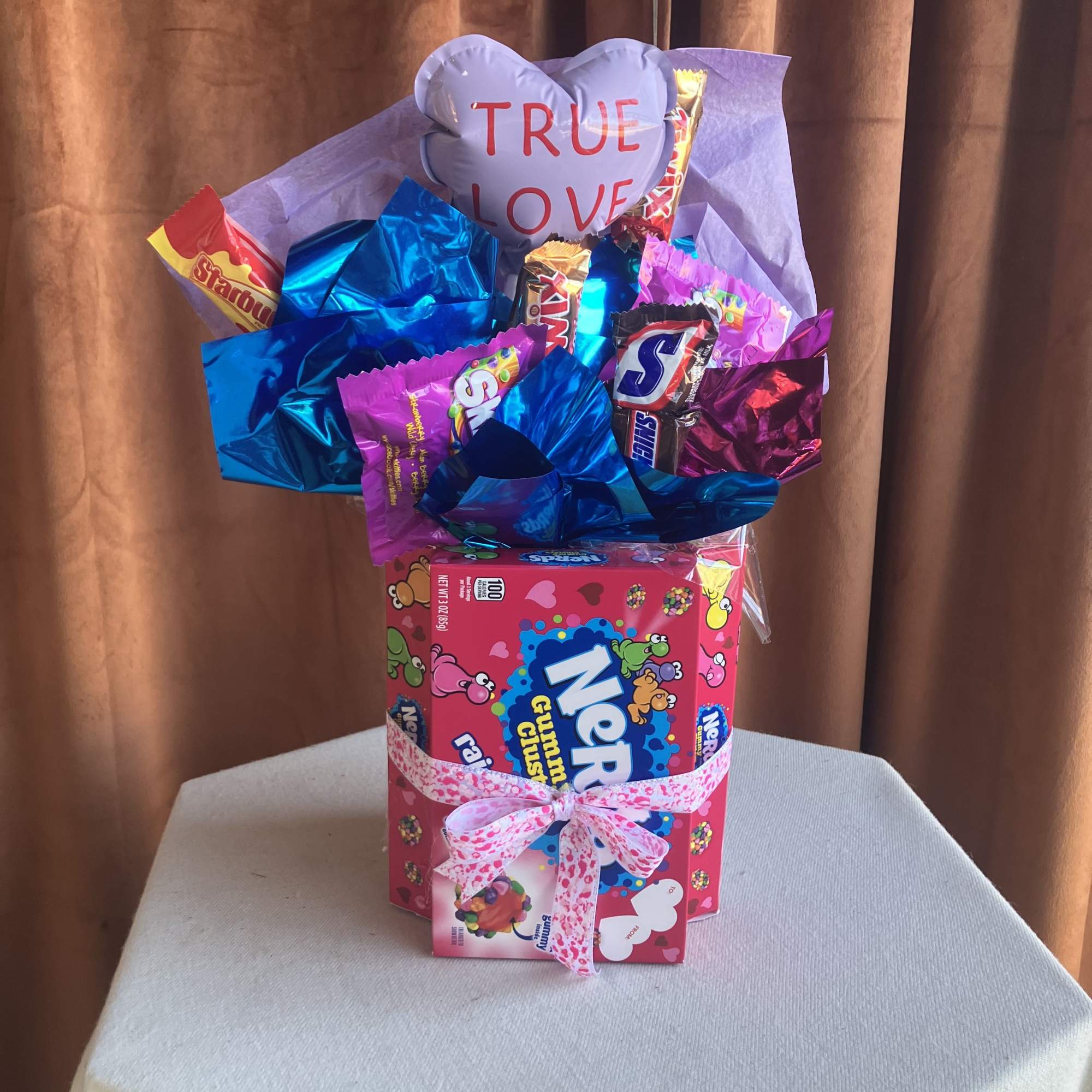 This festive candy bouquet is a sweet and playful way to share