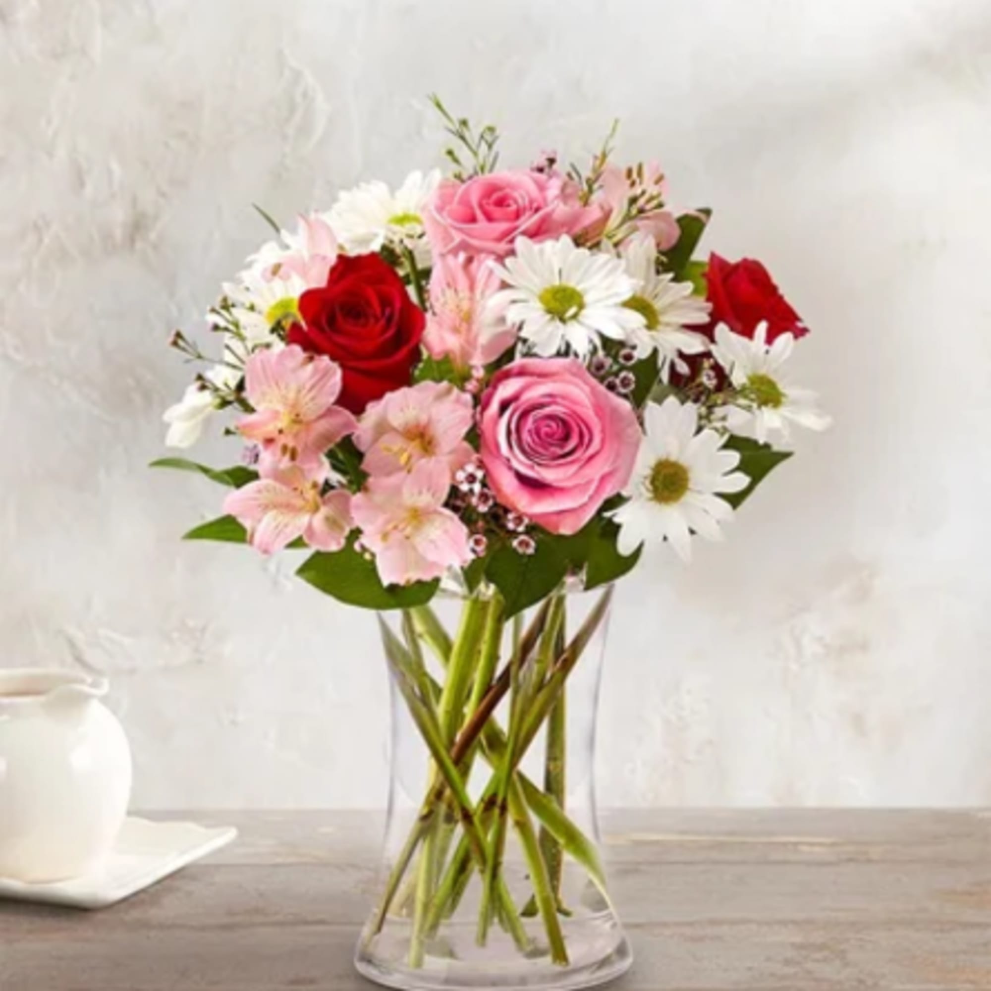 Twice the blooms. Twice the love. Our Valentine&rsquo;s bouquet is filled with