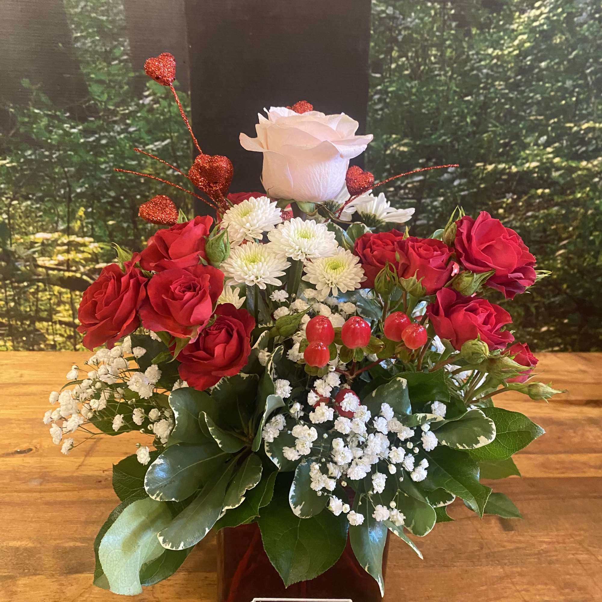 Precious Valentine is a sweet design in Pink, Red, and White. Includes