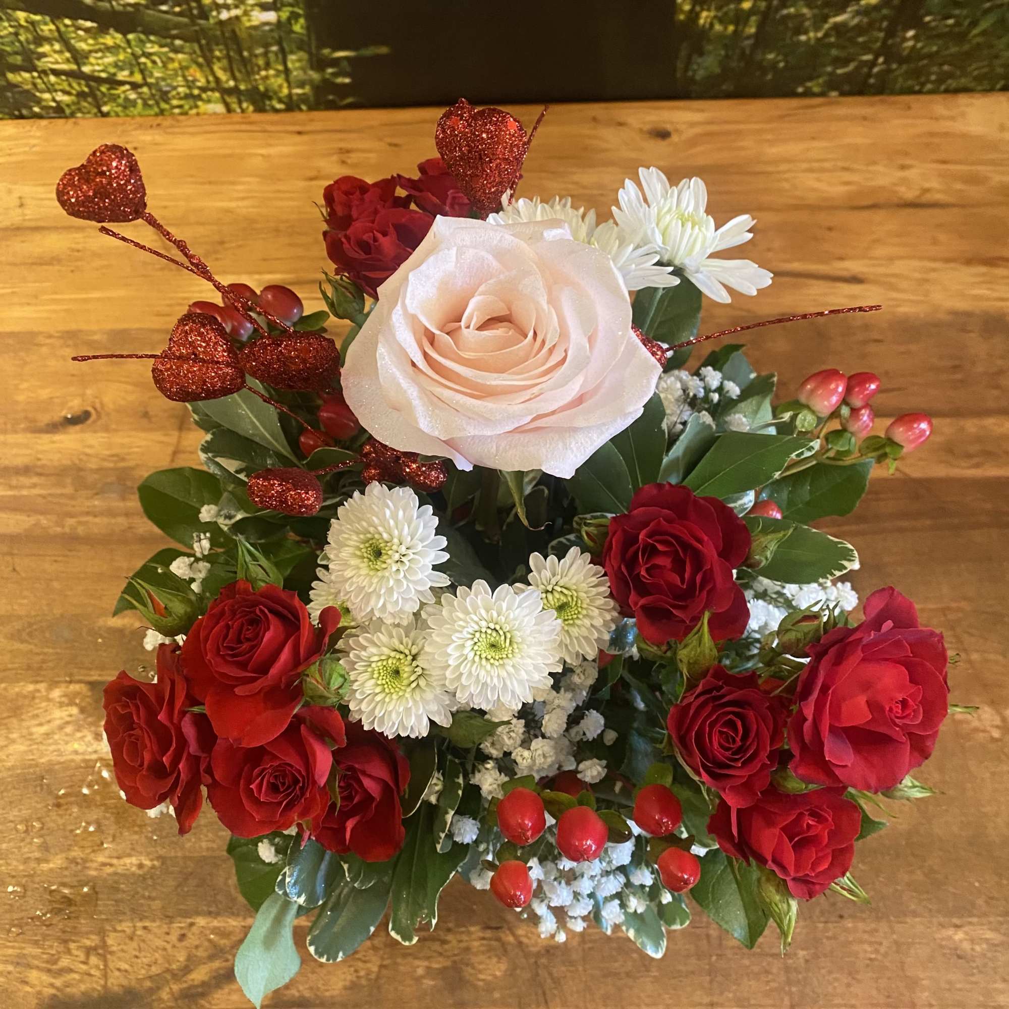 Precious Valentine is a sweet design in Pink, Red, and White. Includes