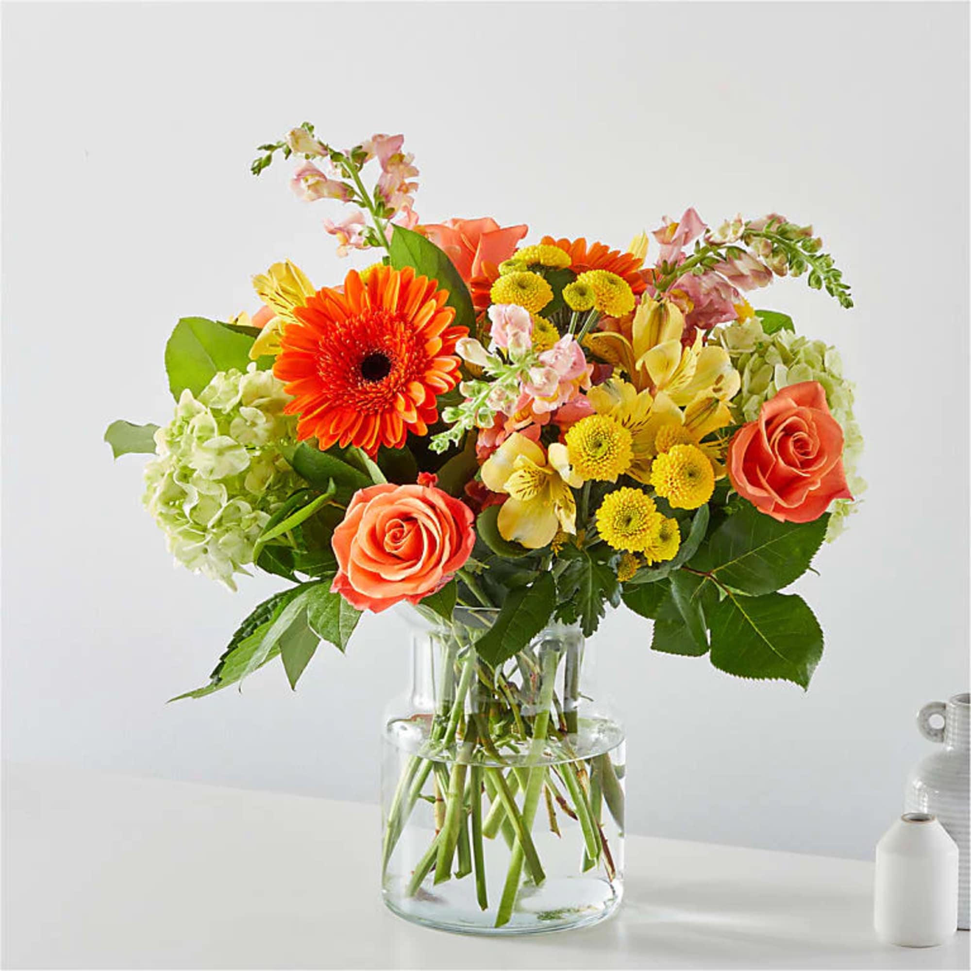 The spirit of a sunny autumn day in a beautiful bouquet. The