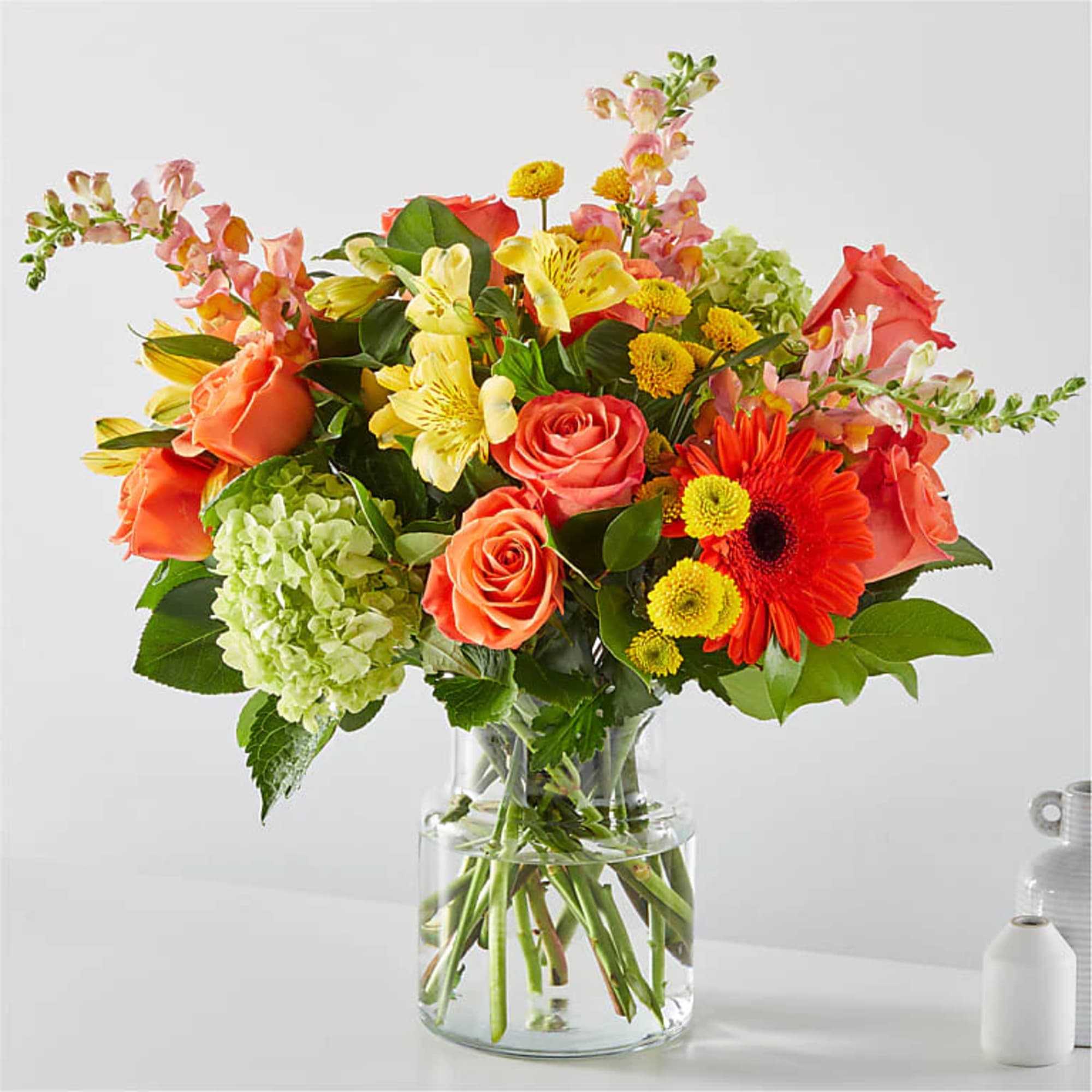 The spirit of a sunny autumn day in a beautiful bouquet. The