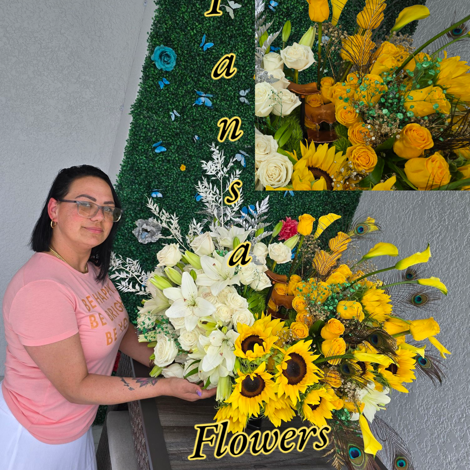 Large Two-Tone Floral Arrangement &ndash; Perfect for Offices, Lobbies &amp; Living Spaces