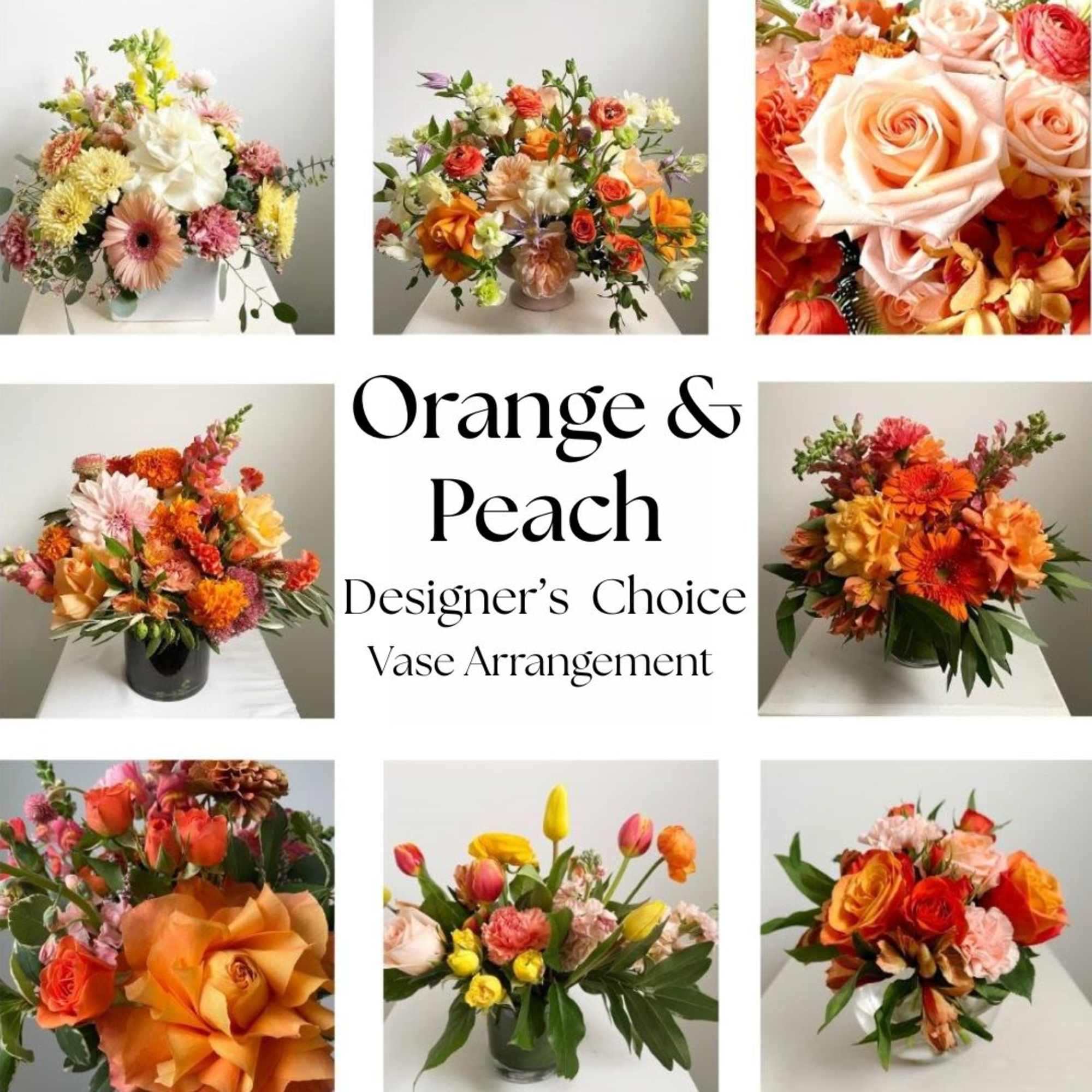 Trust us to create a beautiful and thoughtful monochromatic orange and peach