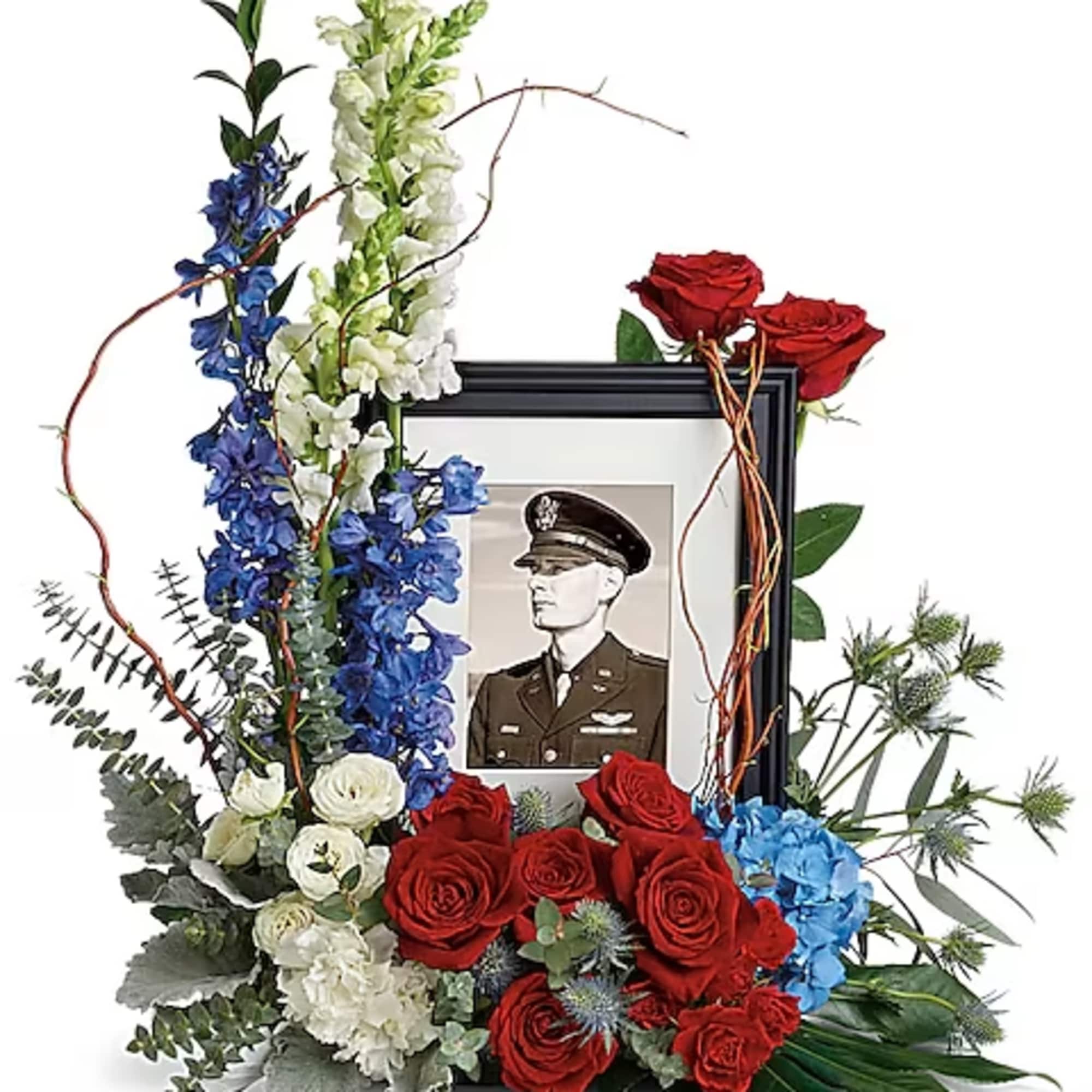 Honor the memory of an always-beloved with this beautiful display bouquet. Designed