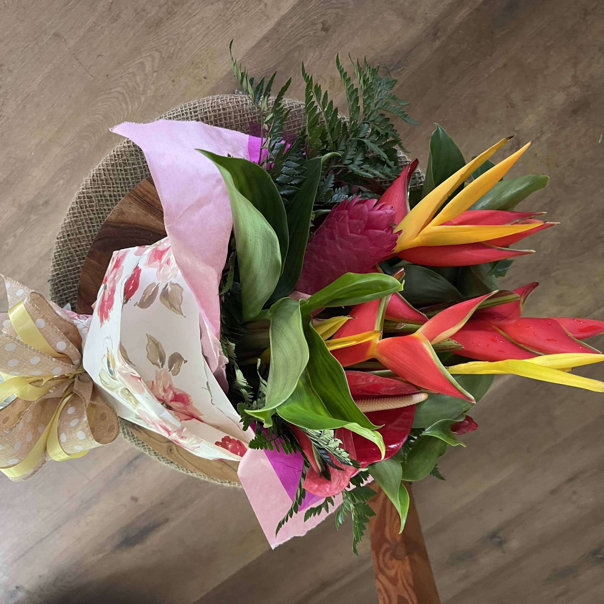 Introducing the Aloha Bouquet, a stunning arrangement of hand-selected and dried tropical