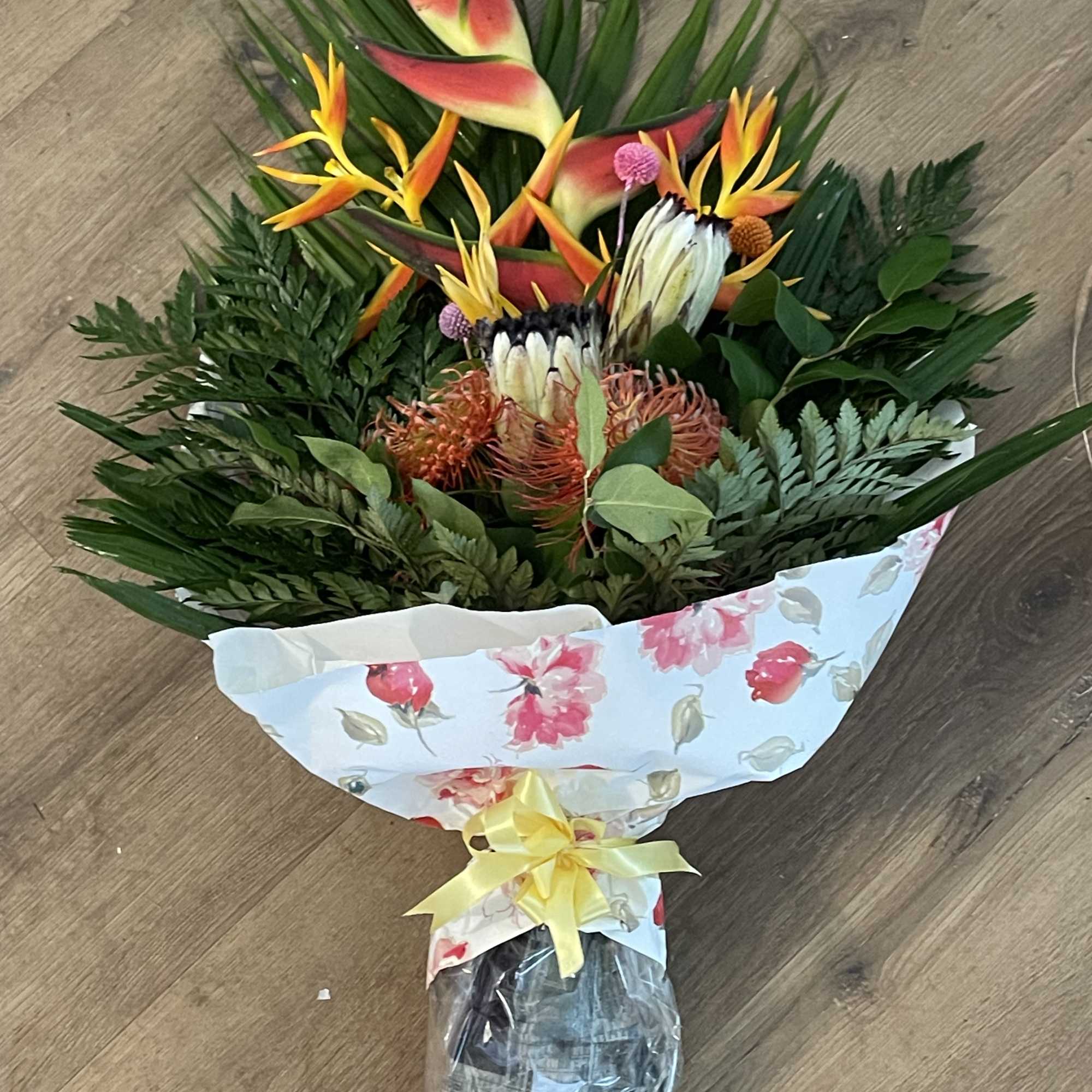 Introducing the Aloha Bouquet, a stunning arrangement of hand-selected and dried tropical