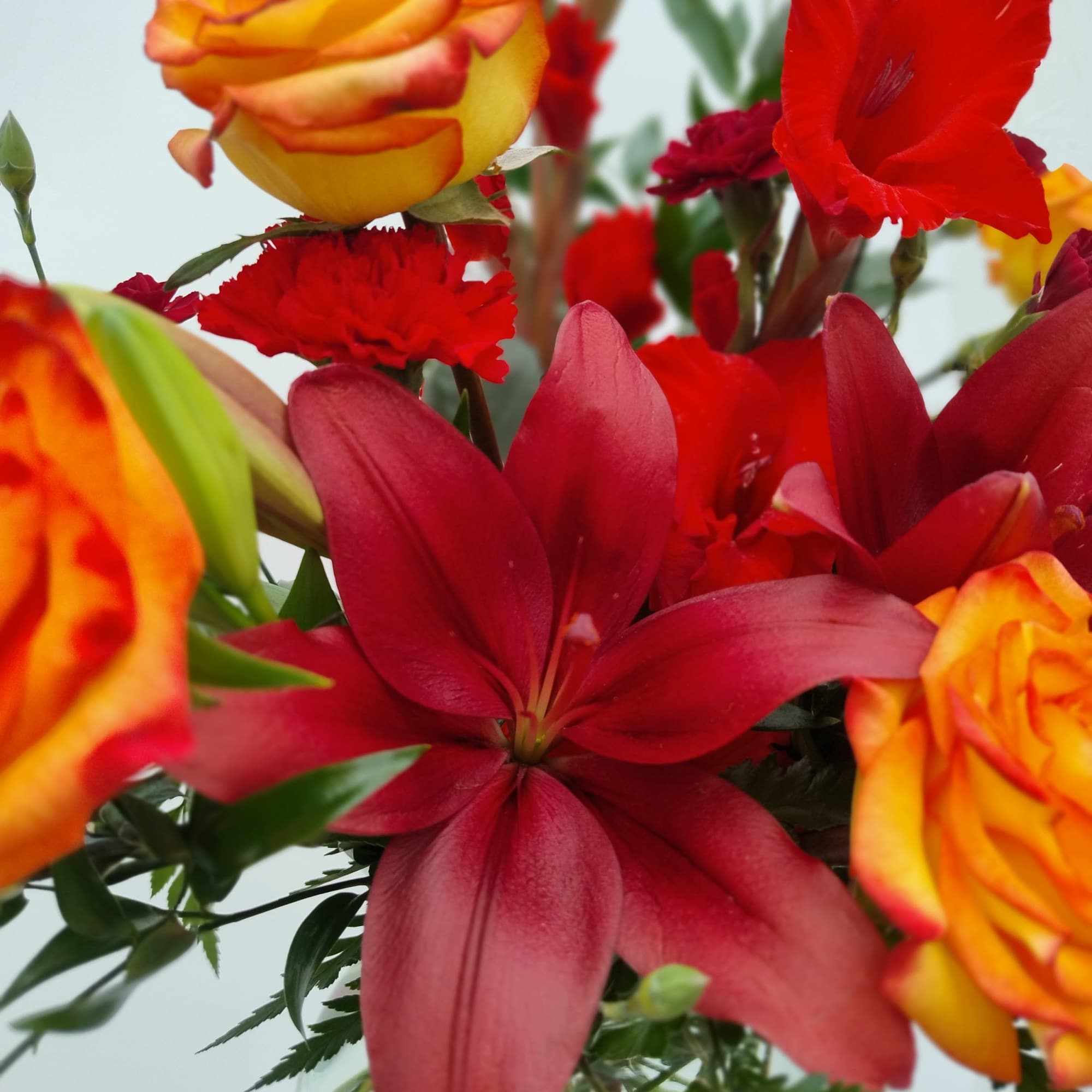 Firey reds and oranges for the one who has your heart 