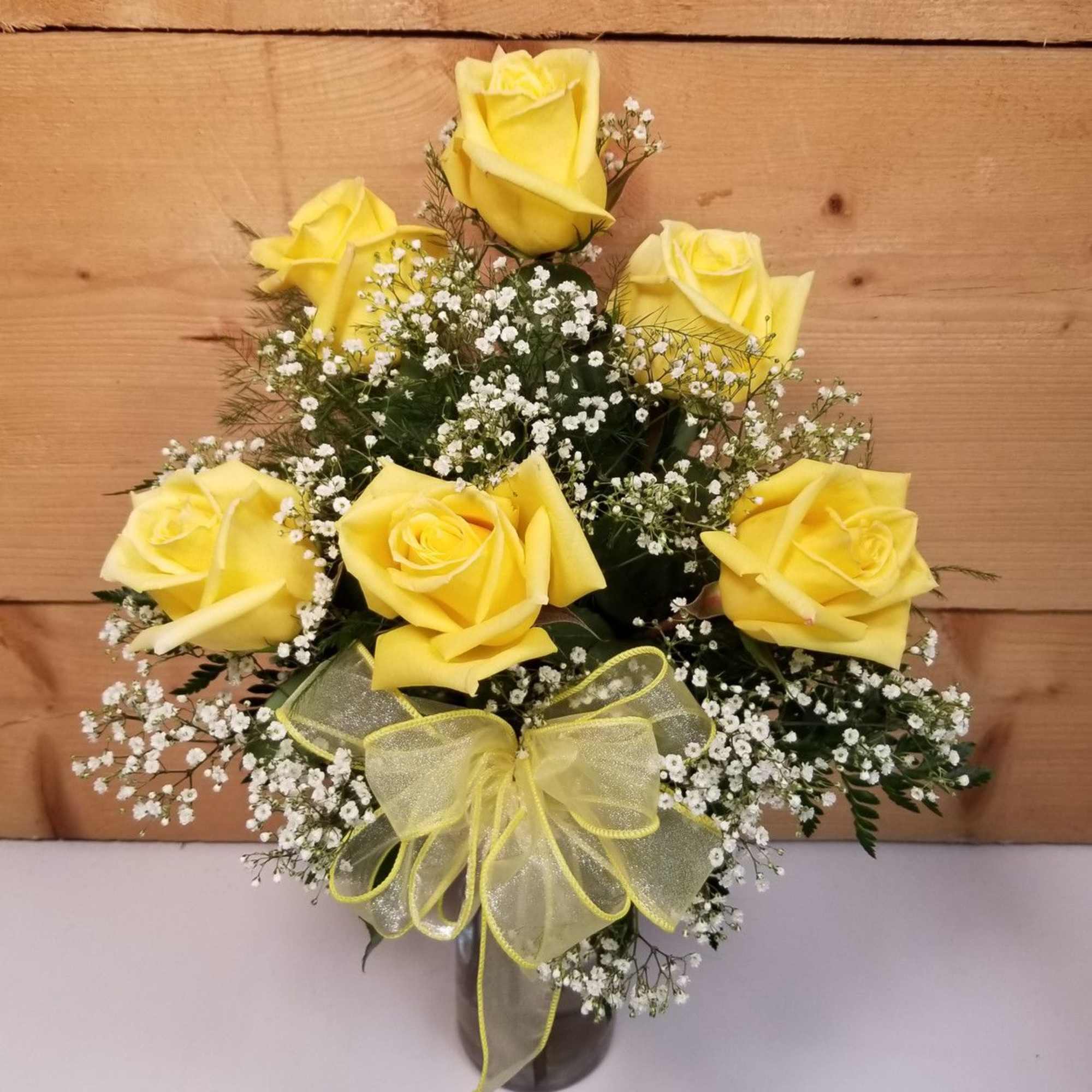 Brighten any celebration with a beautiful and brilliant bouquet of six exquisite