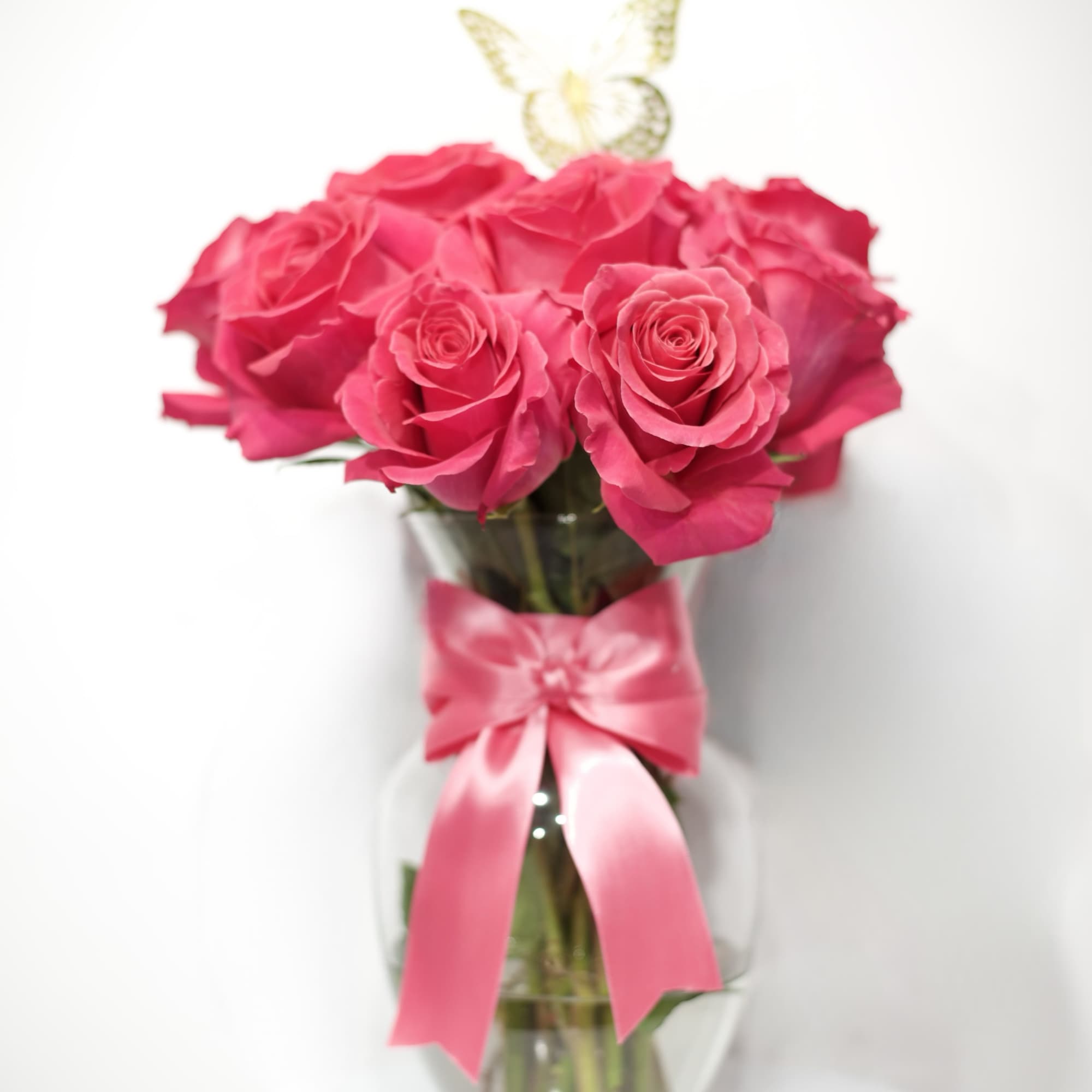 Our pink arrangement has been create to elevate your occasion 1,2,3 dozen