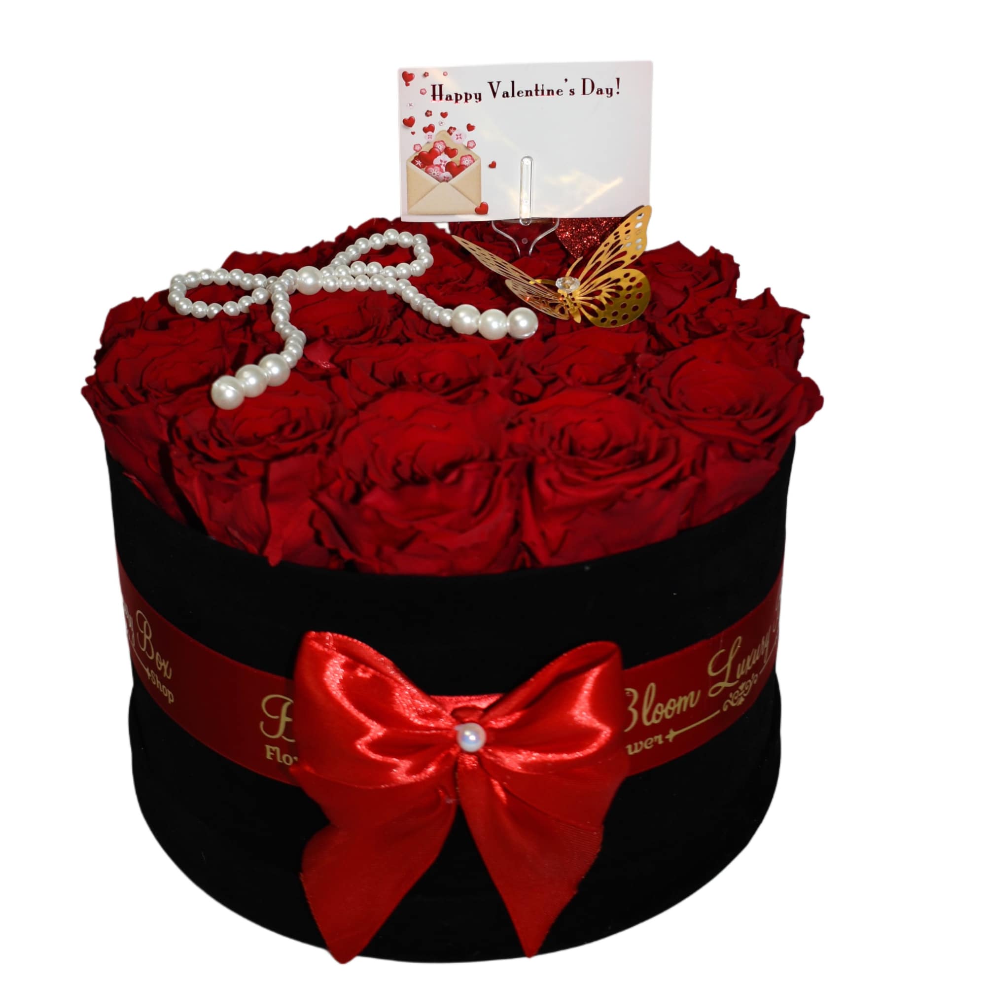 8, 10 or 17 roses y a box 