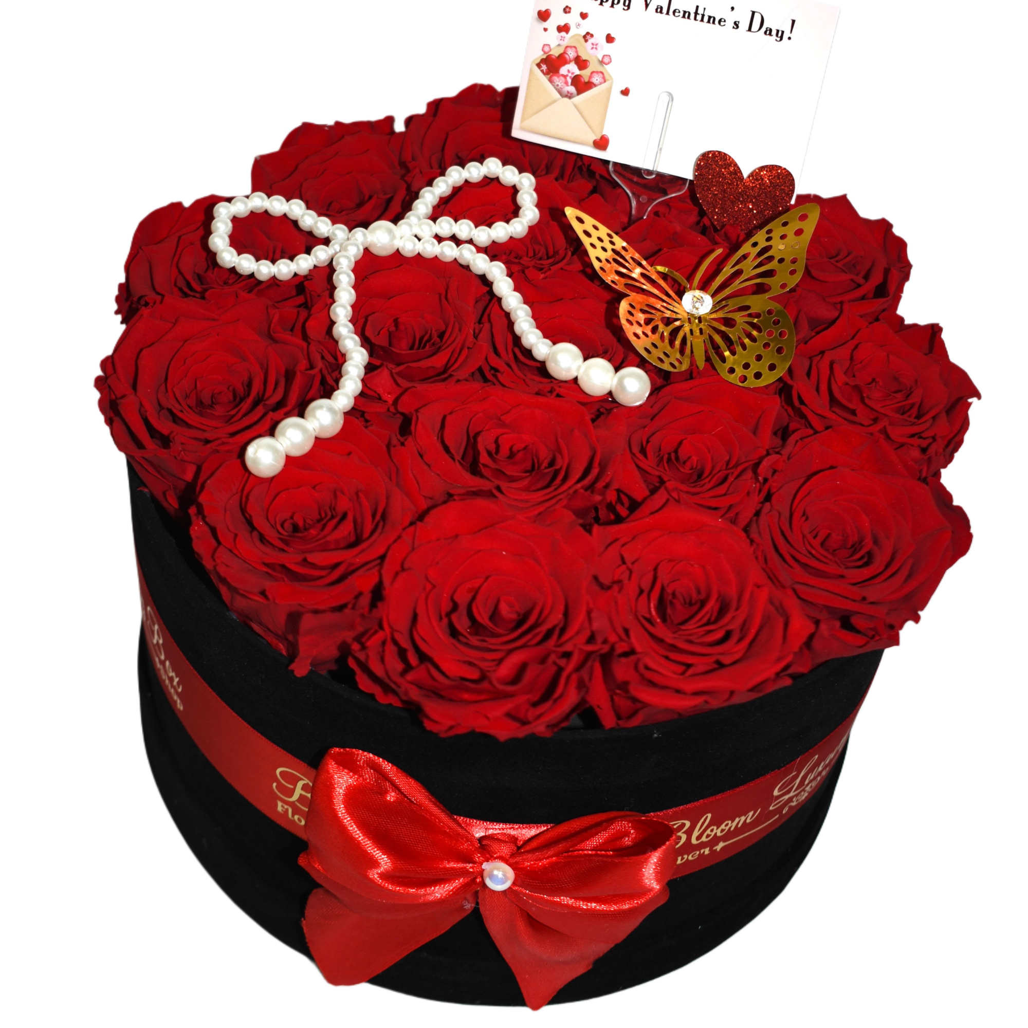 8, 10 or 17 roses y a box 