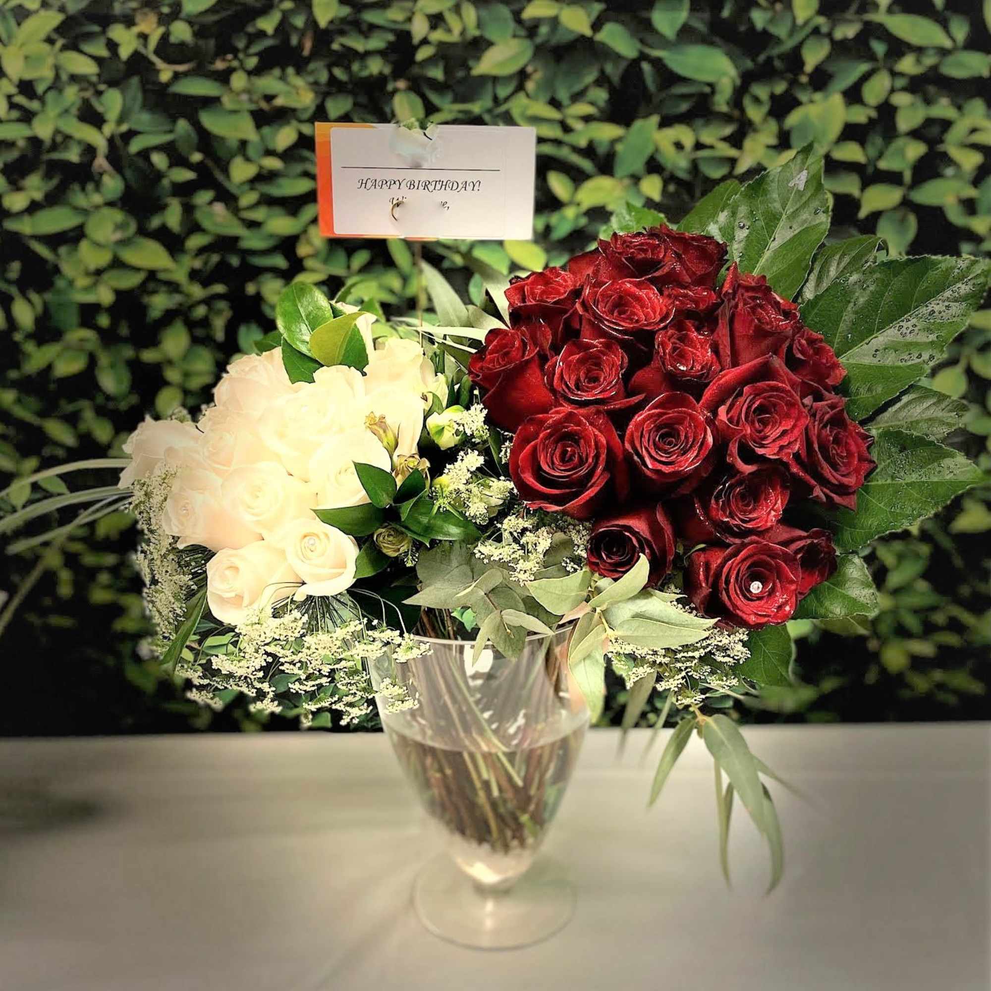 Princess Roses arrangement for Birthday, Anniversary, V'day, or during the holiday season.