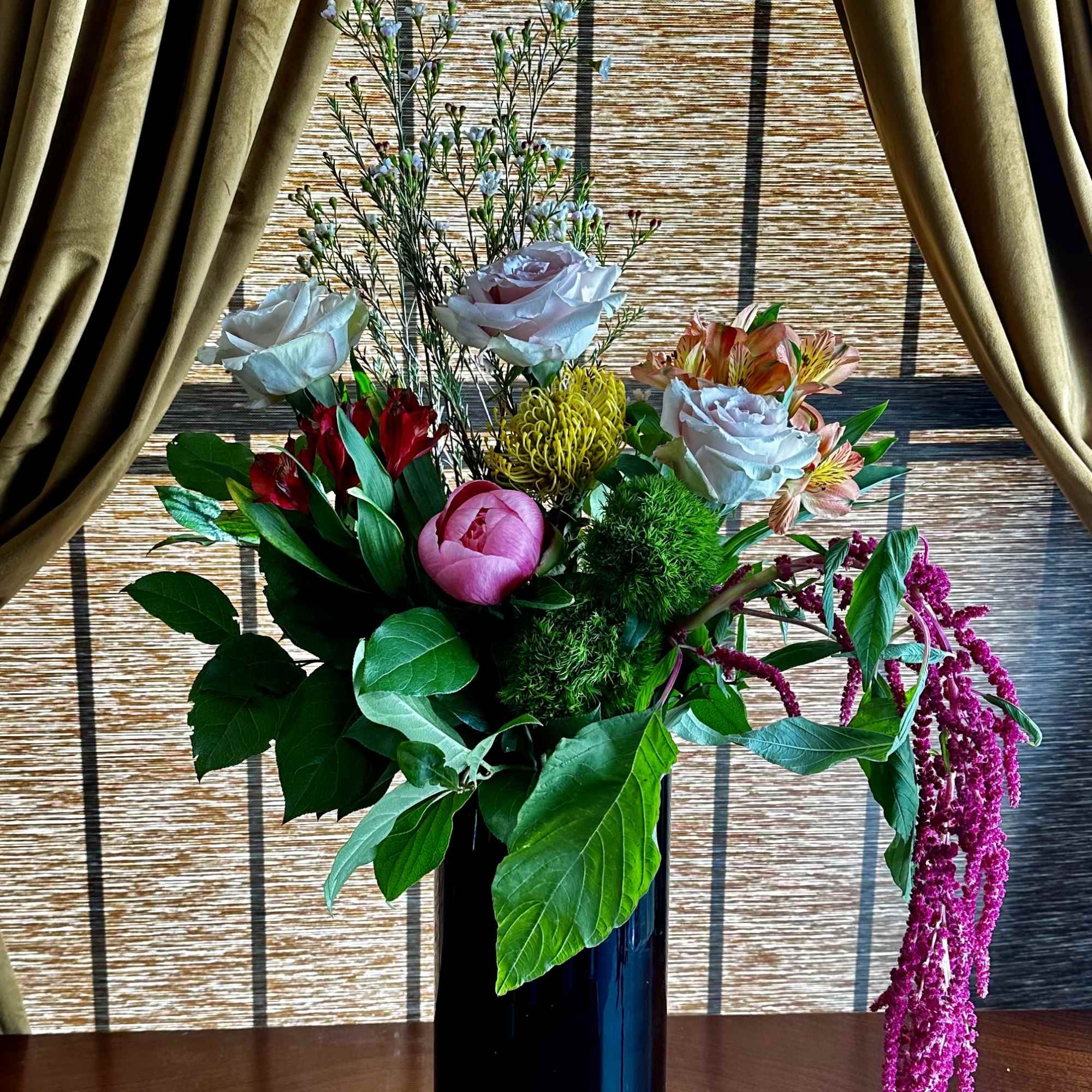 Indulge in the art of floristry with our Designer&rsquo;s Choice Bouquet, thoughtfully