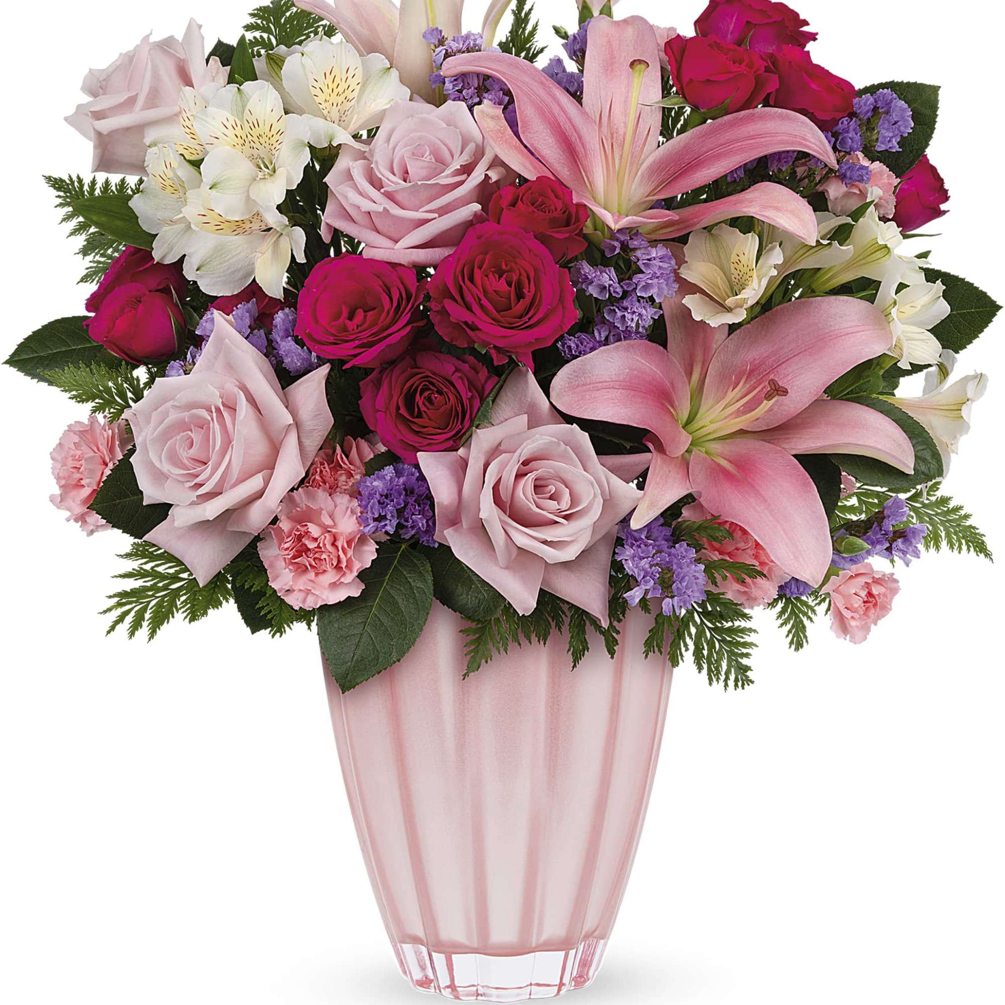 Make their heart dance with this fabulous gift of luxurious lilies and