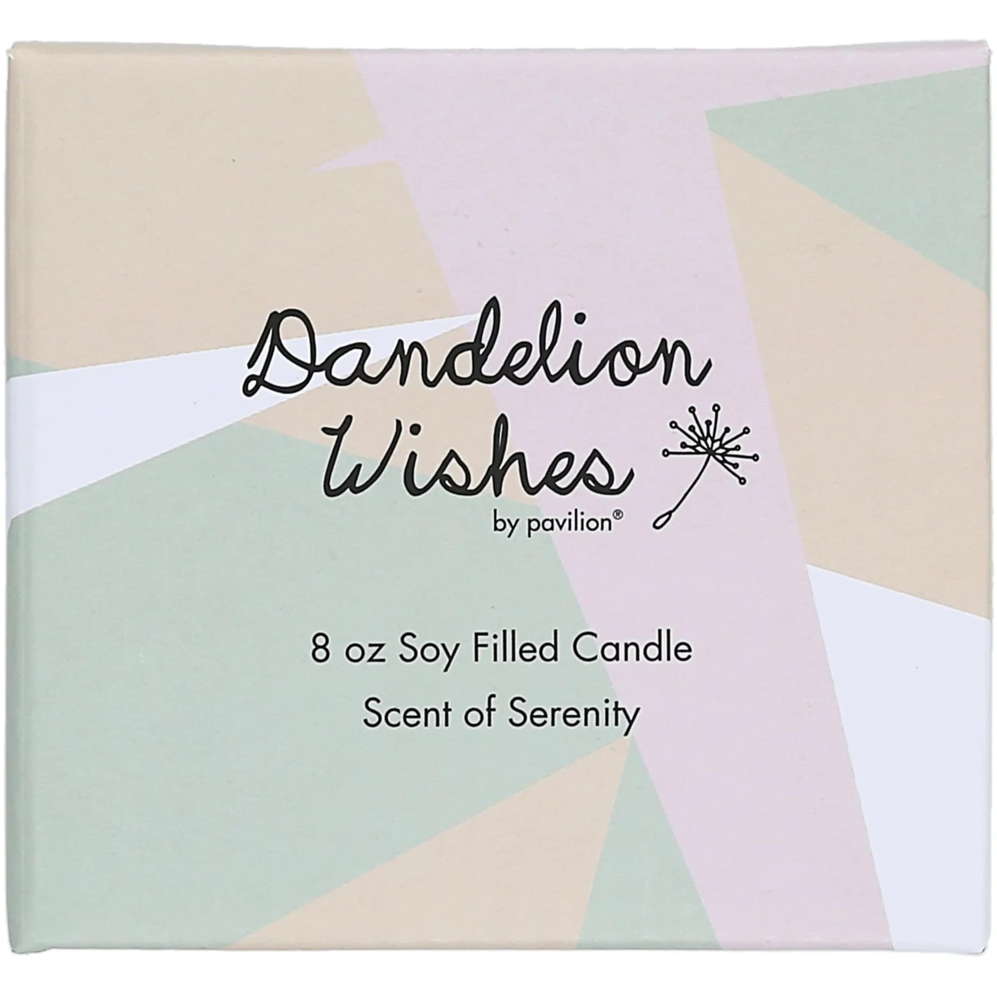
8 fl. oz. candle, packaged in a printed open-faced box, is made