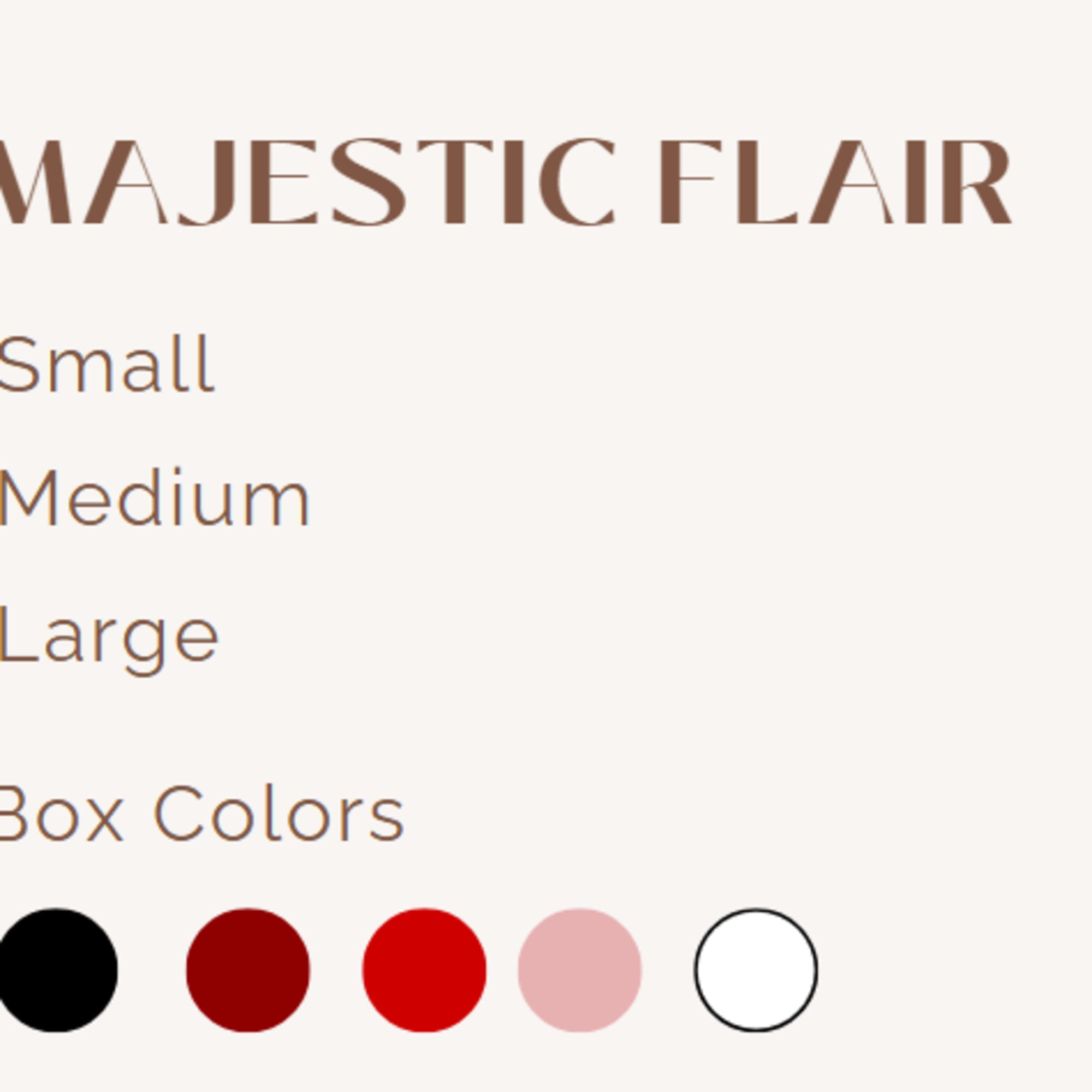 Majestic Flair

Elegant with a bold edge, Majestic Flair is a striking arrangement