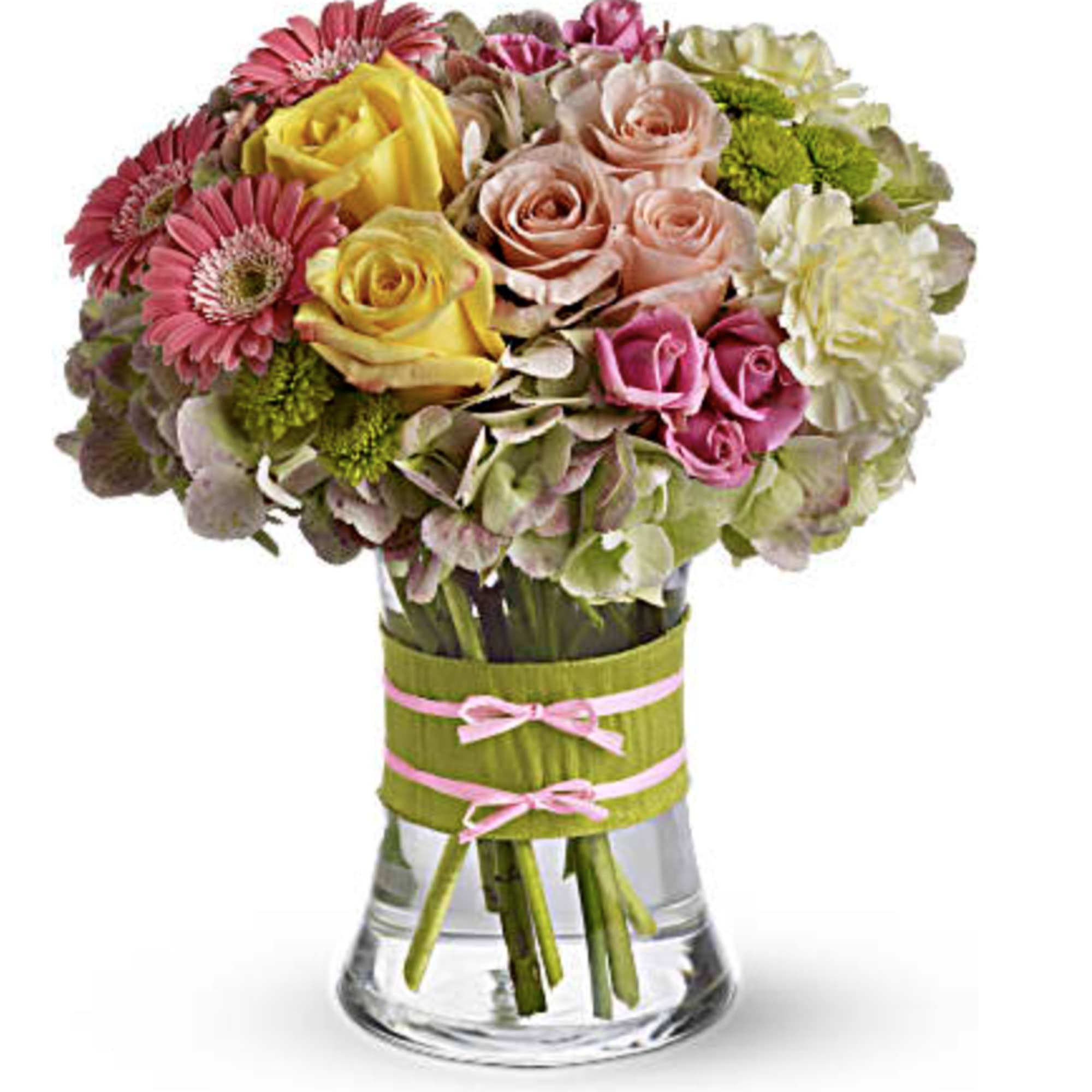 Flowers are always in fashion! Especially this chic mix of pinks, greens