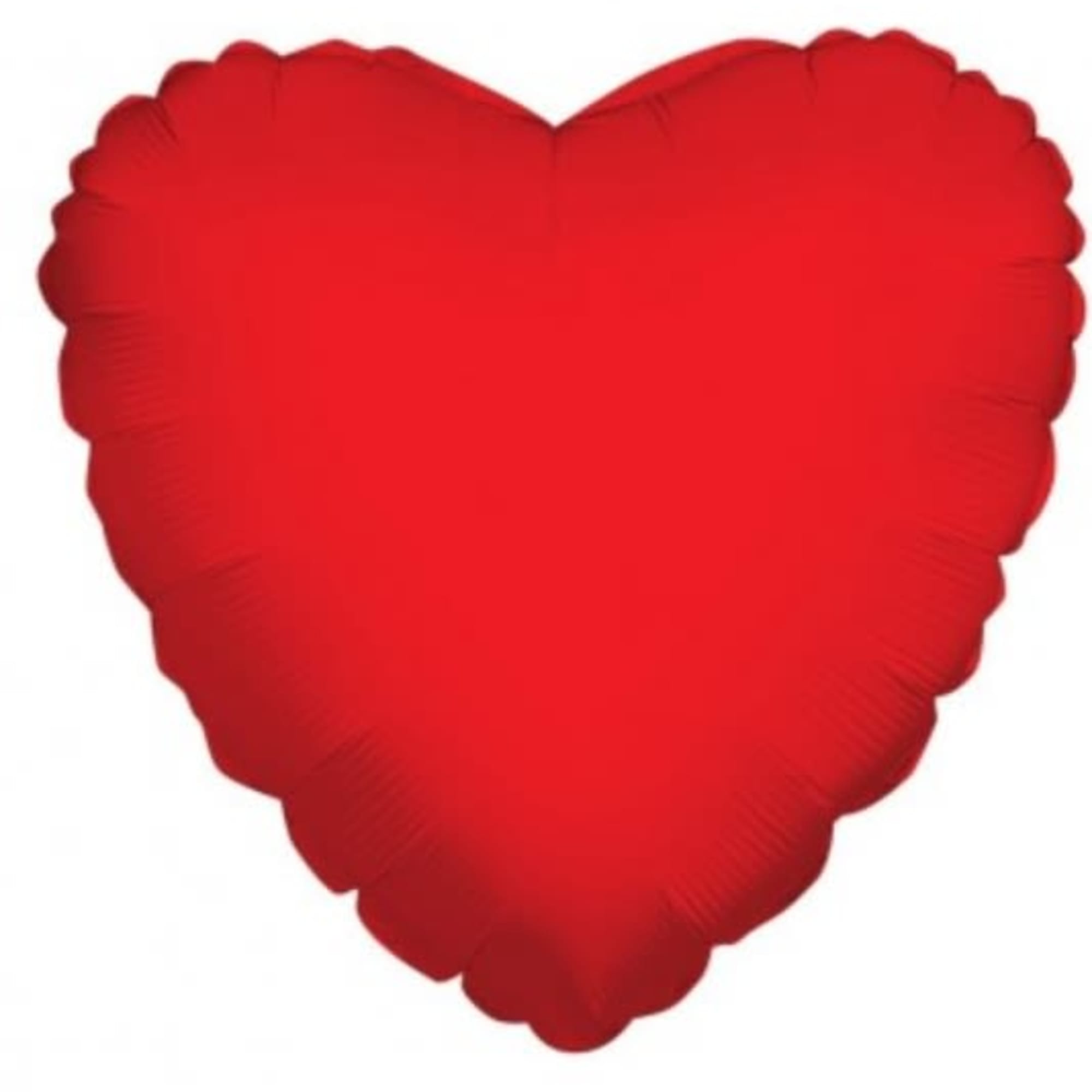 Red helium filled heart shaped balloon